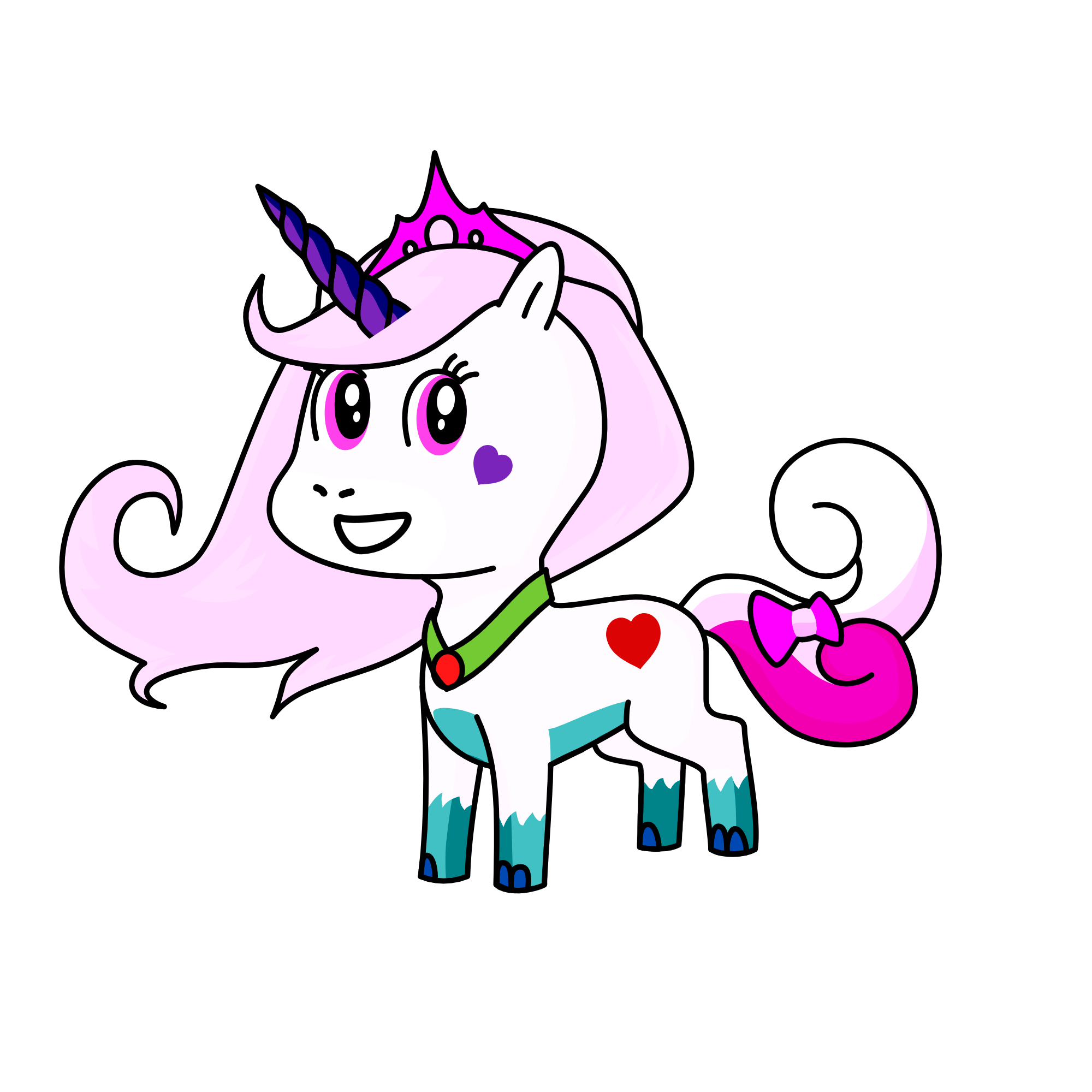 queen pink, the unicorn