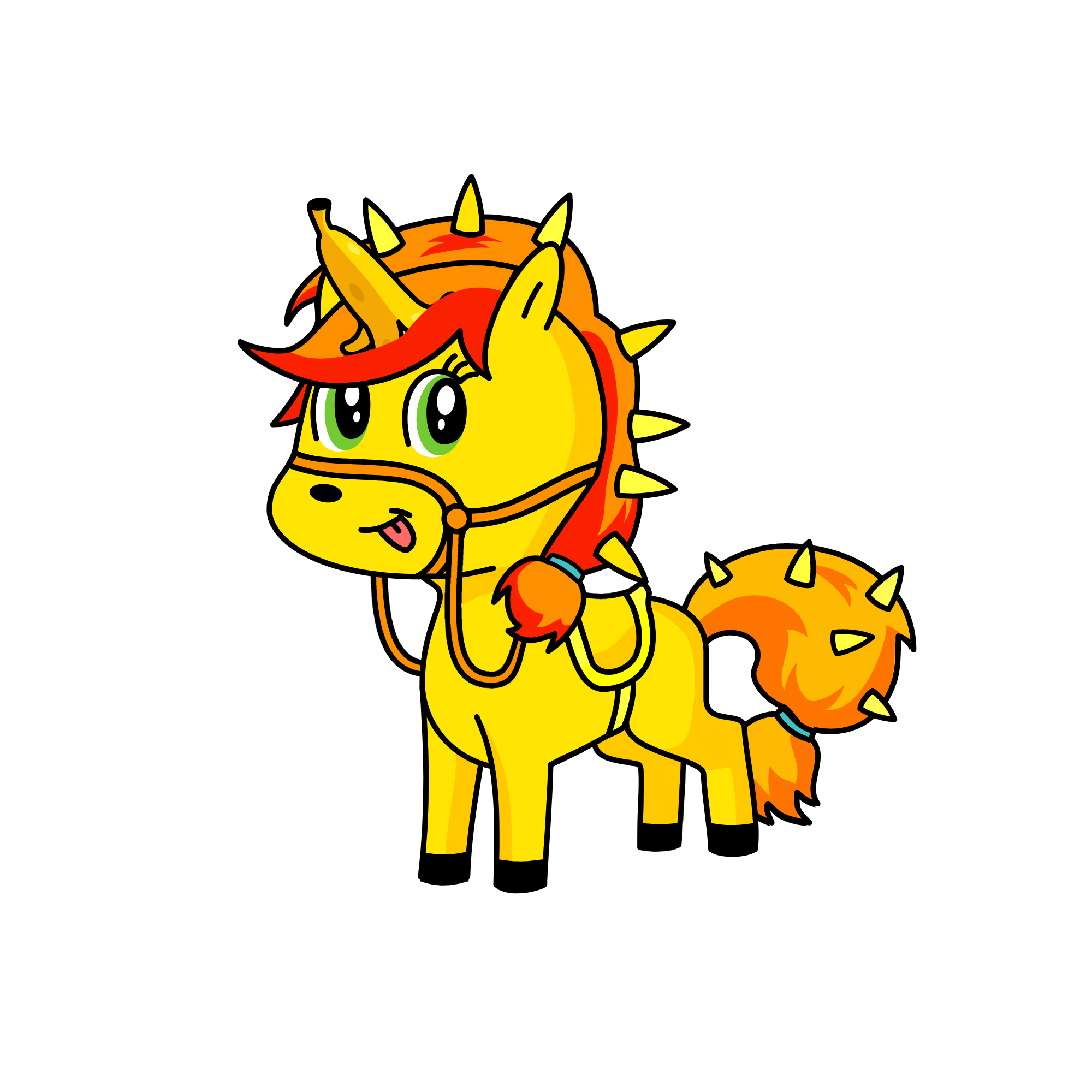 the queen of bananas, the unicorn