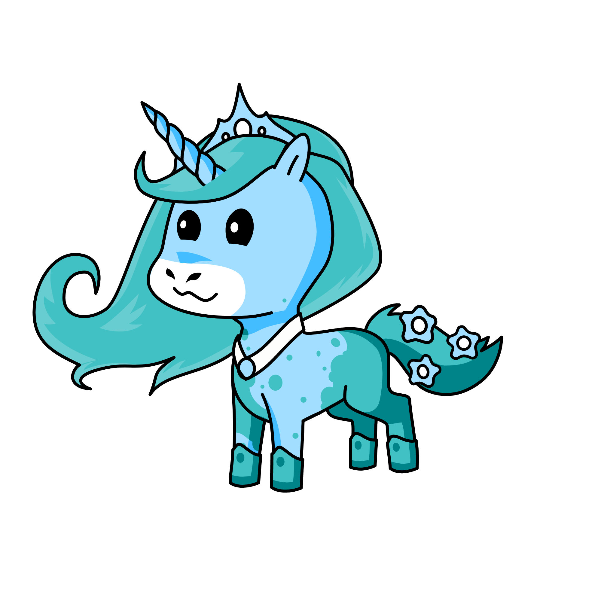 Queen Iceflower, the unicorn
