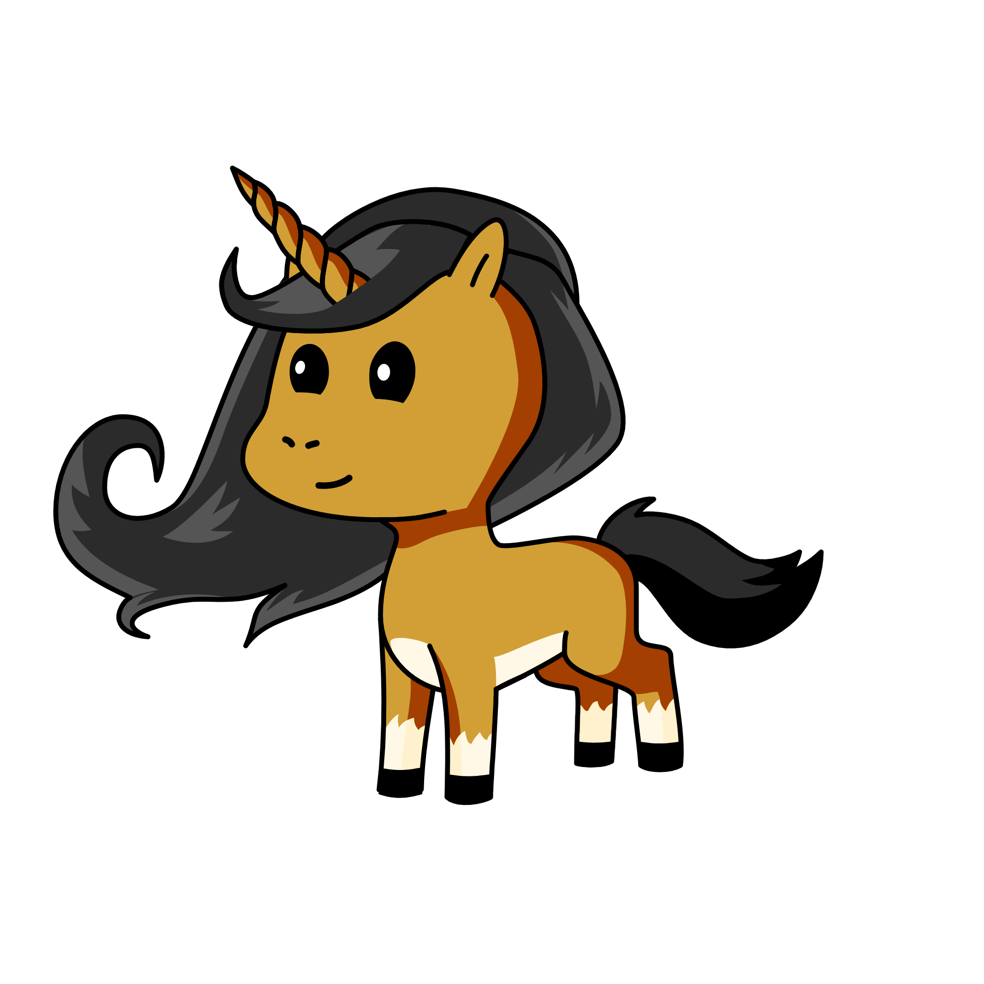 sky blue, the unicorn