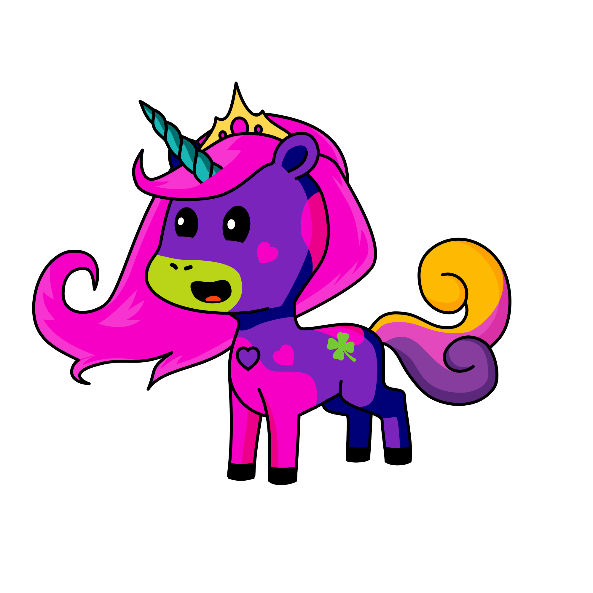 pink unicorn, the unicorn
