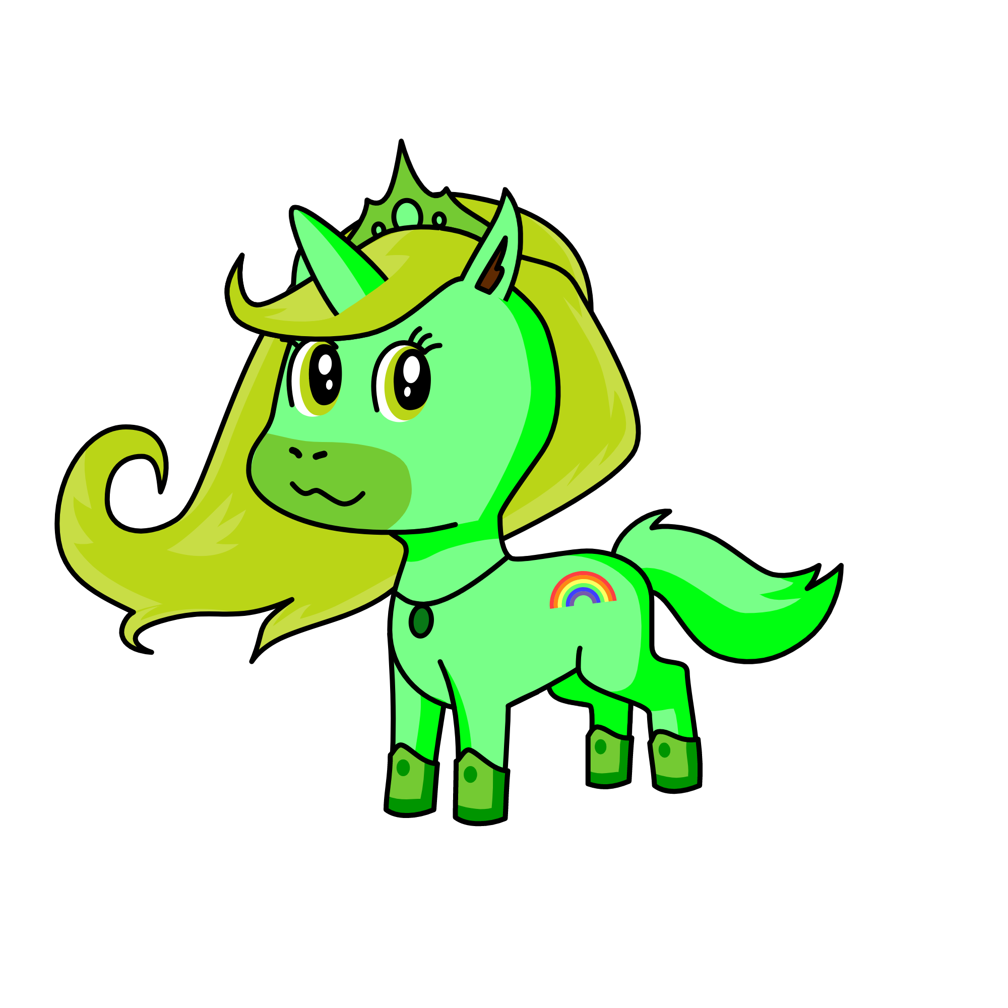 초록이, the unicorn