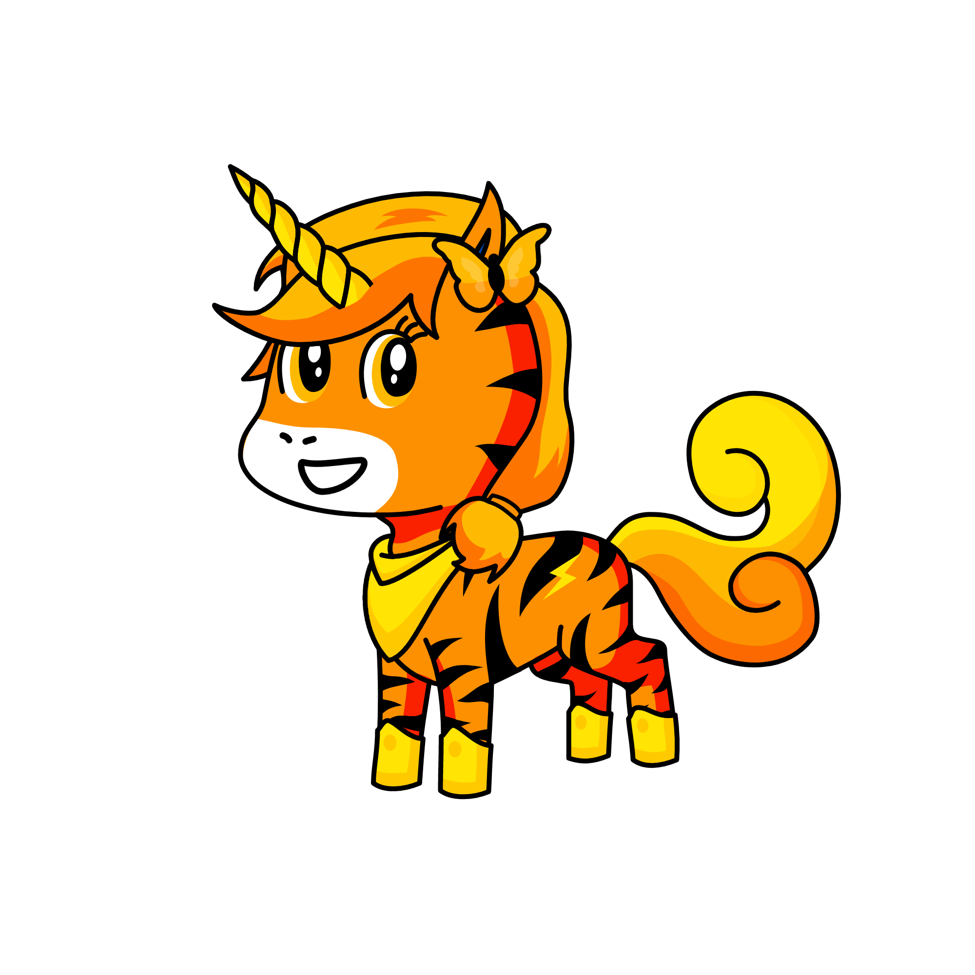 Tiger, the unicorn