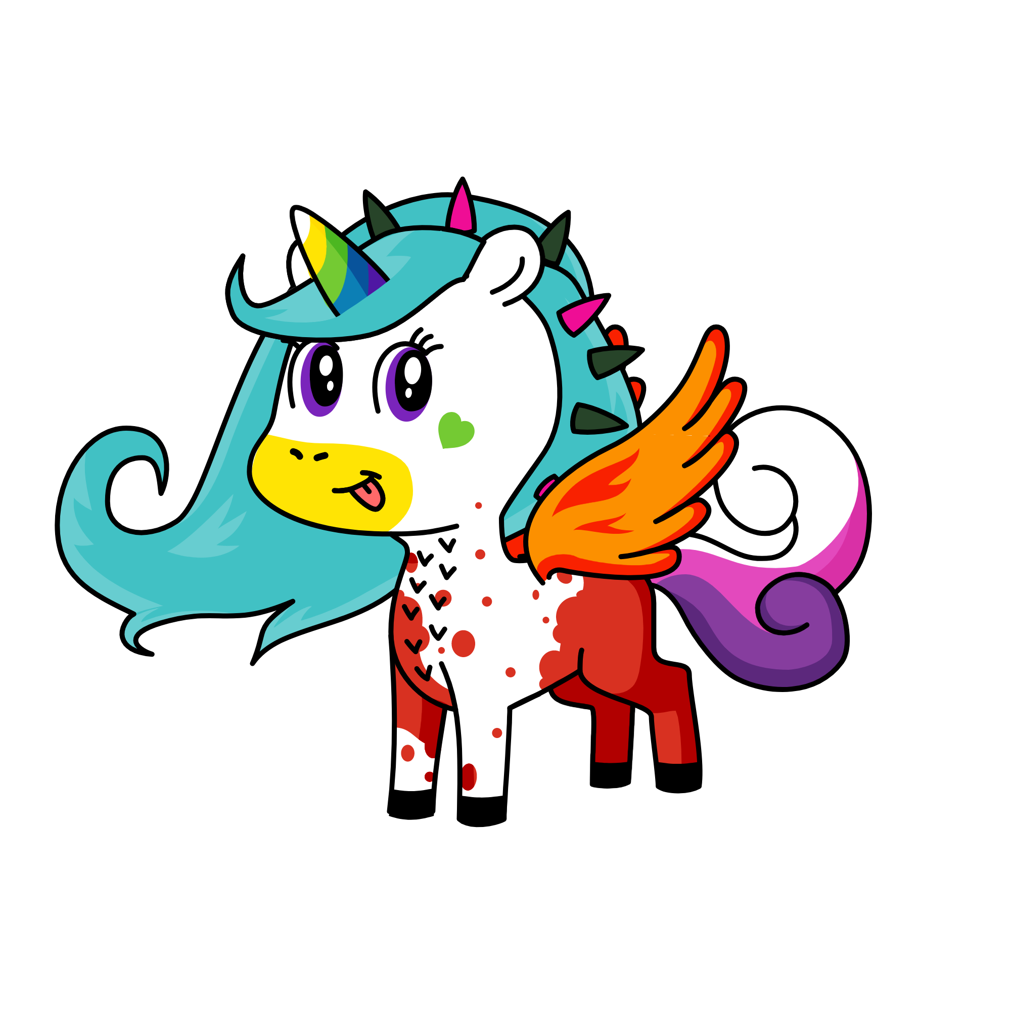 Roxy-Spike, the unicorn