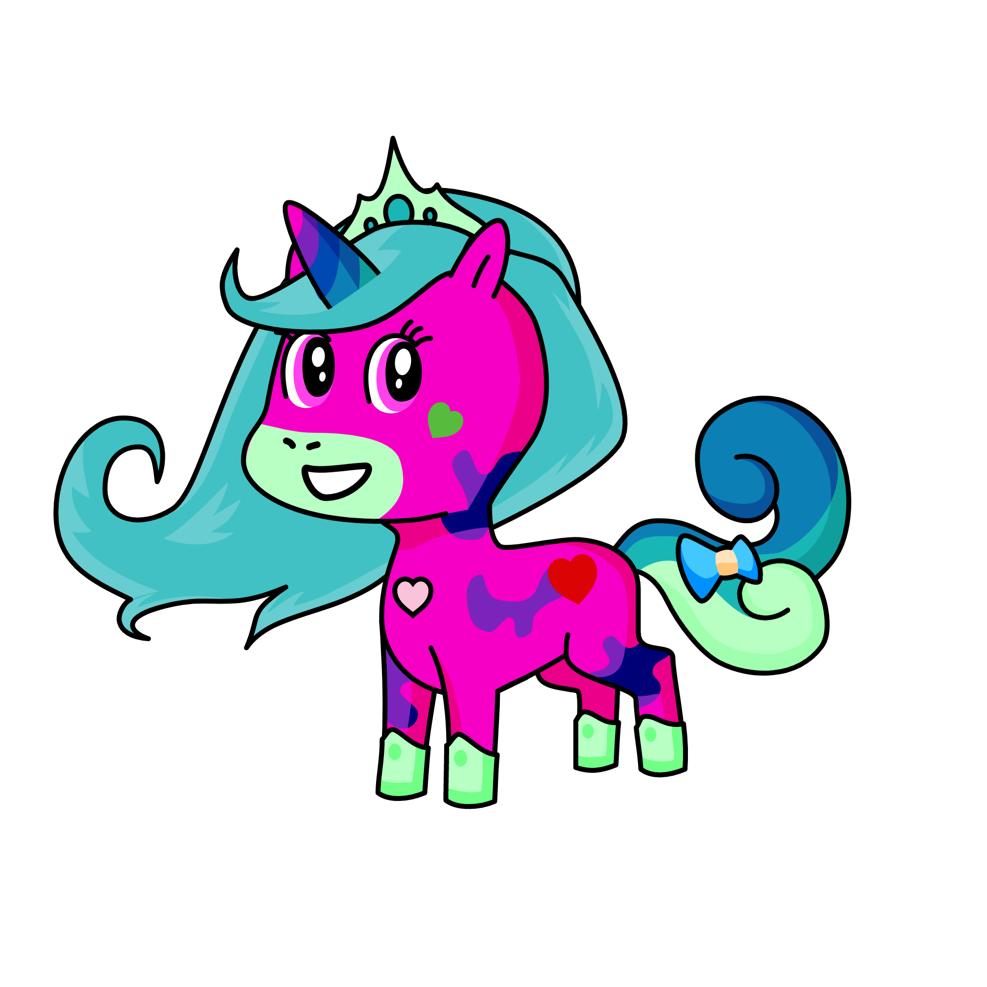 Rainbowella, the unicorn