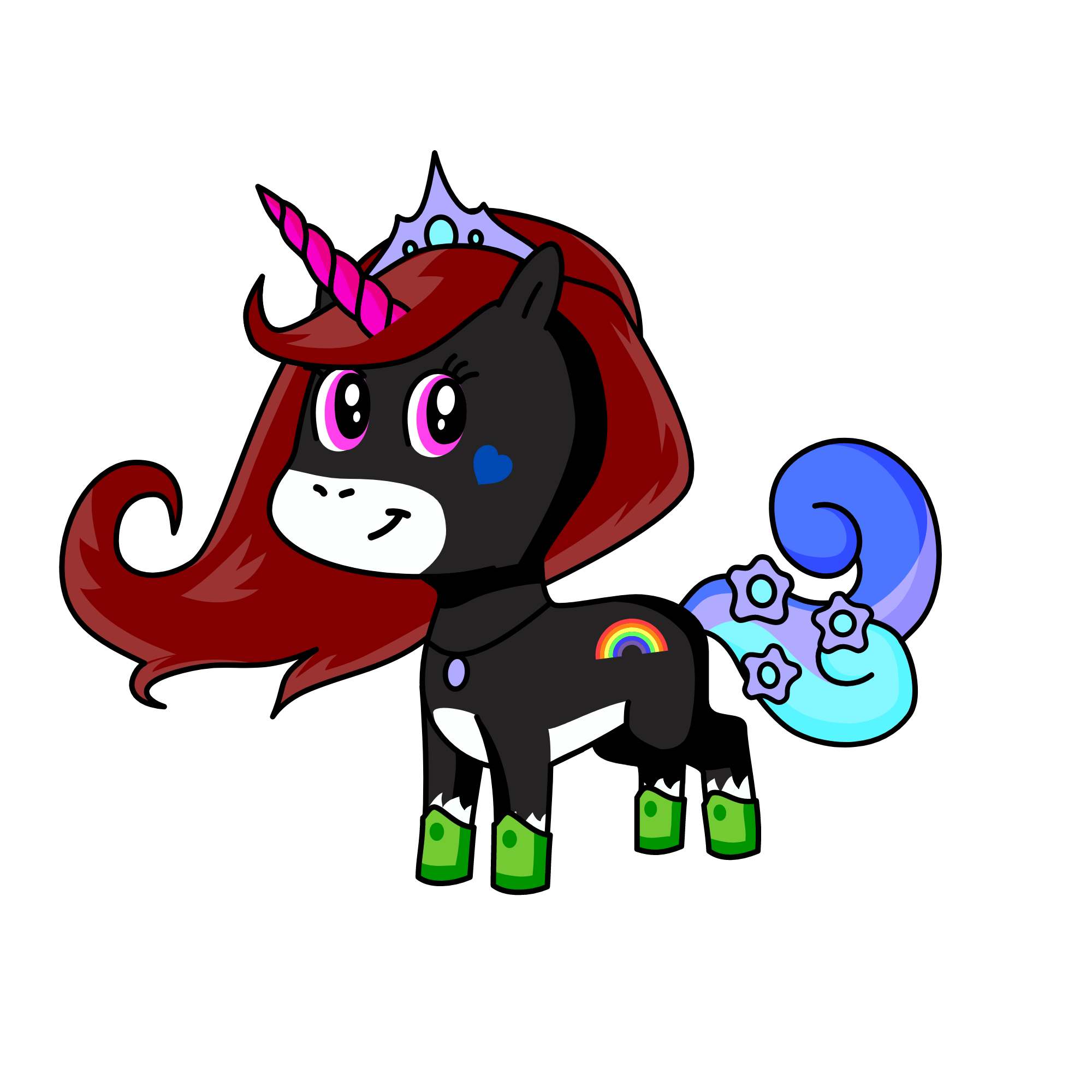 Flyliya, the unicorn