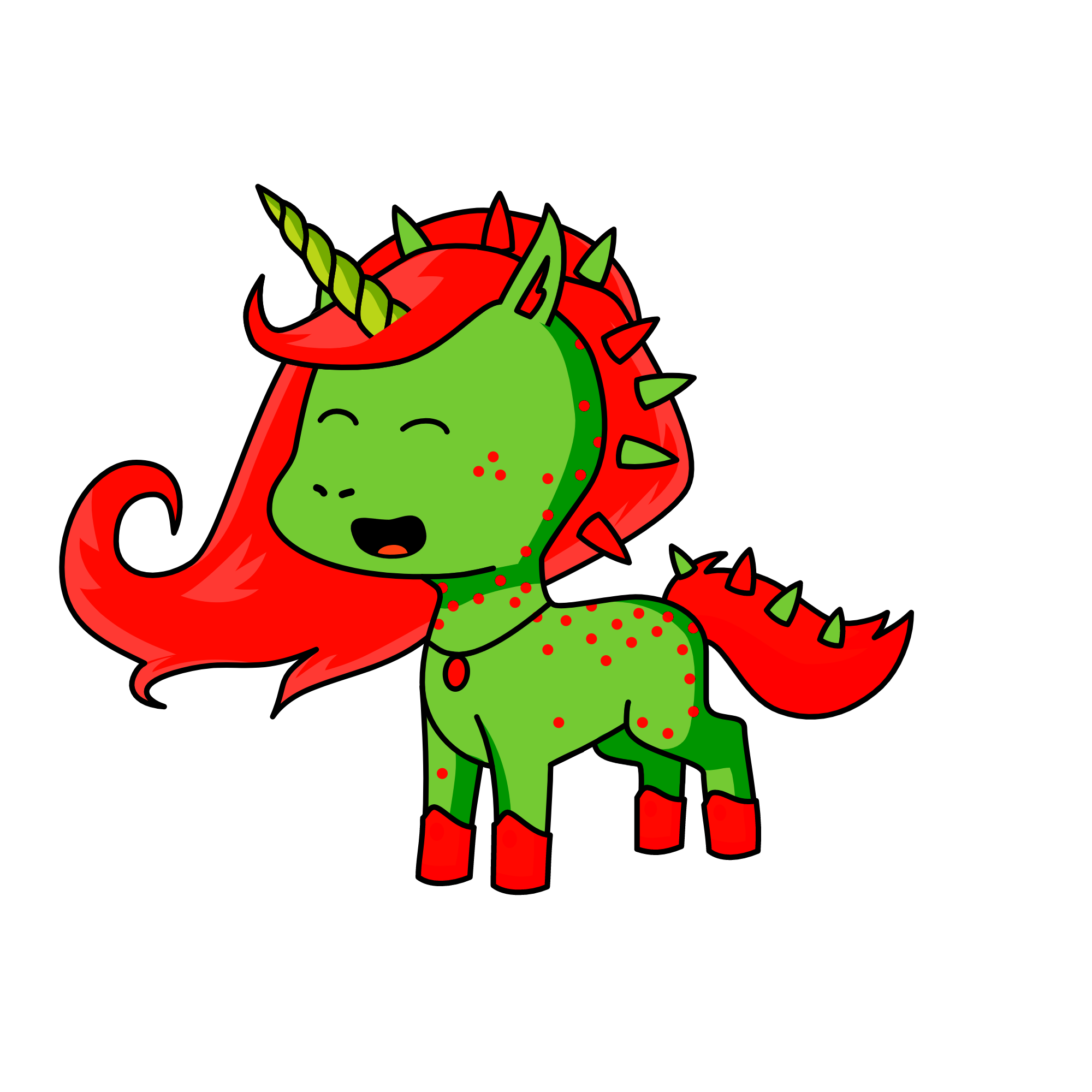 rose, the unicorn