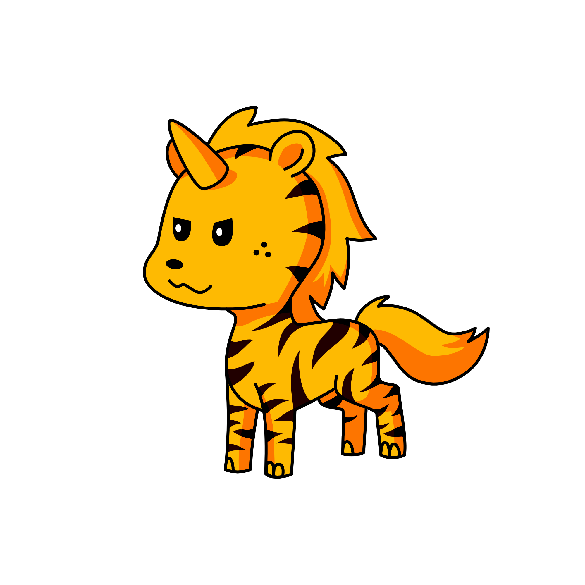 Tiger, the unicorn