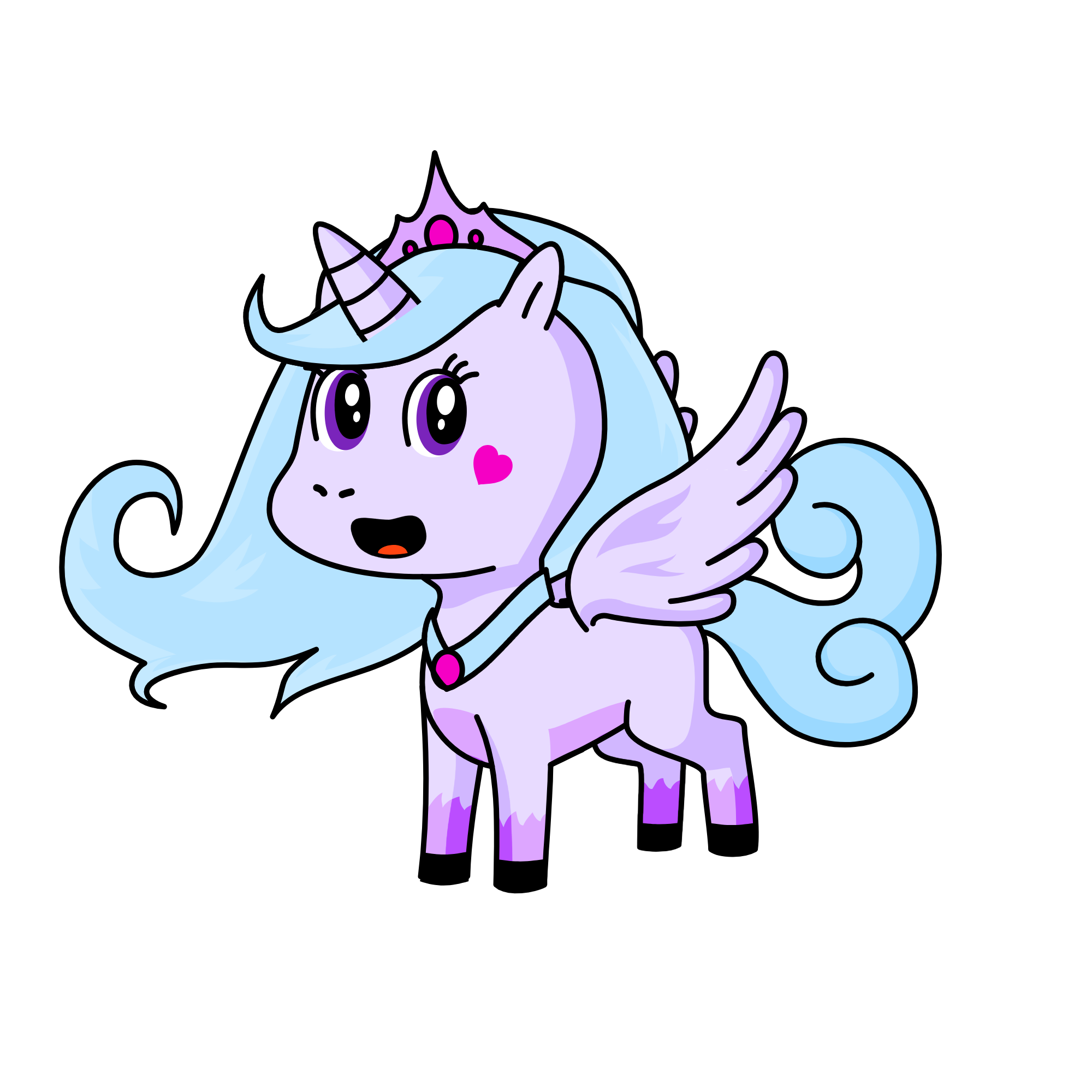 Princess Lavender, the unicorn