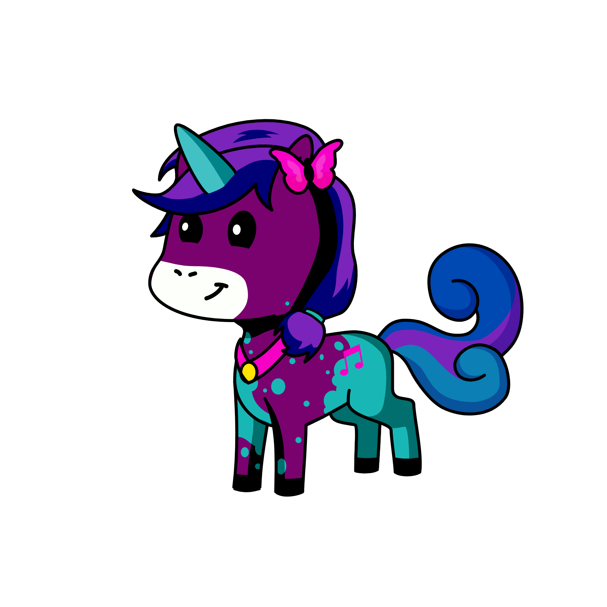 Melody, the unicorn