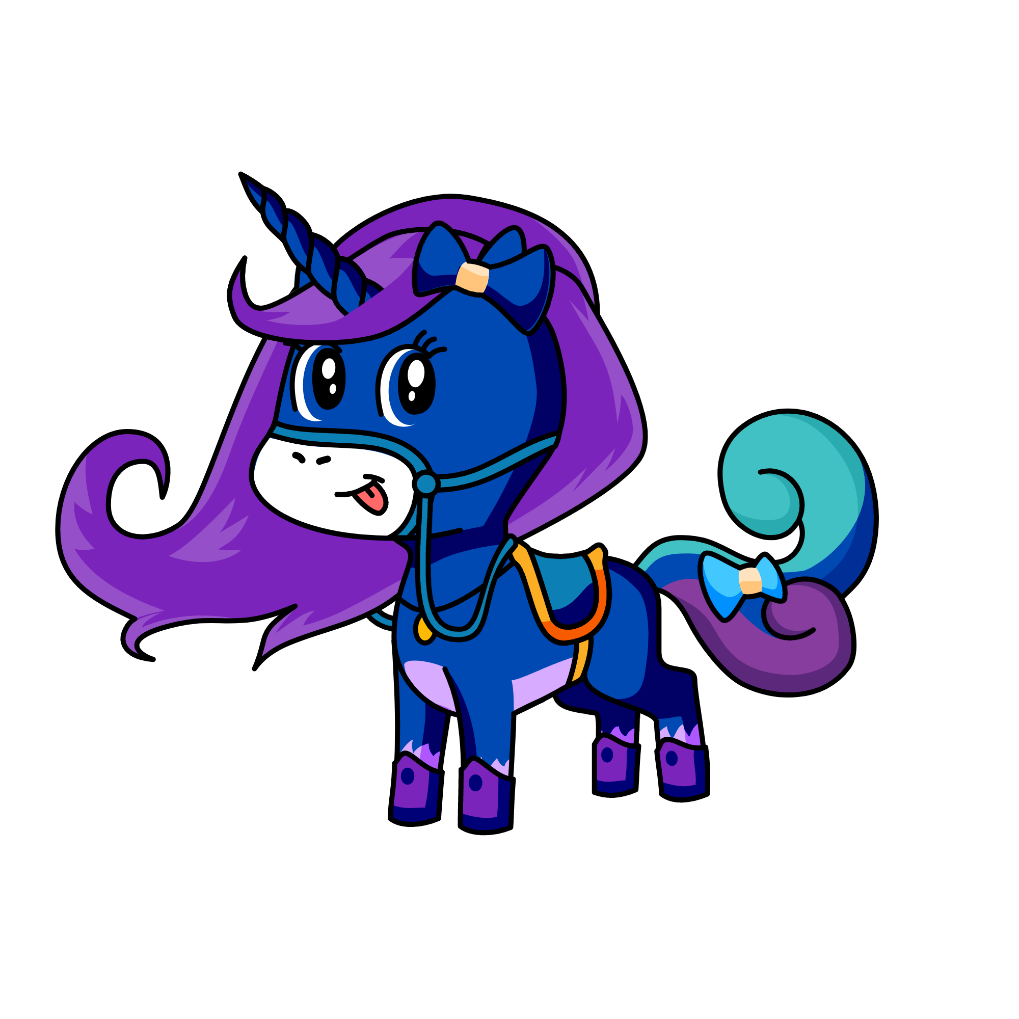 moonlight, the unicorn