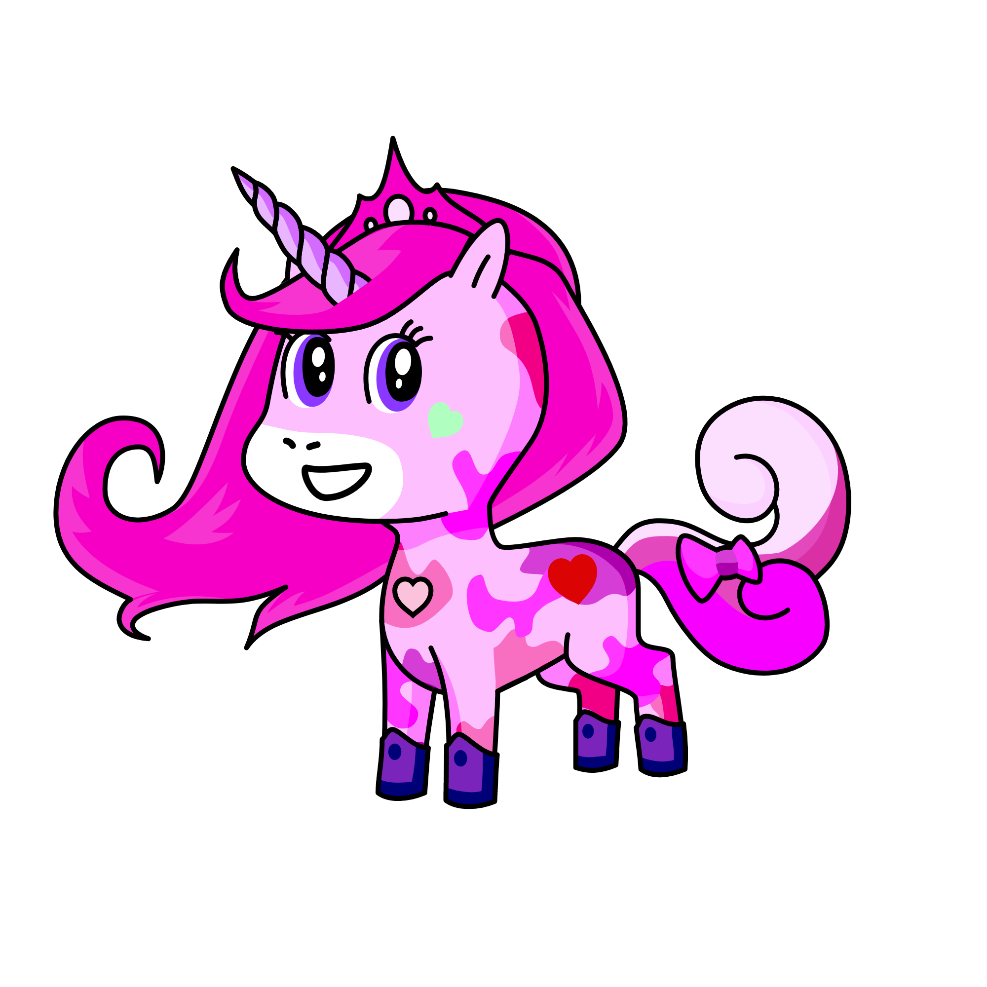 princess pinkie purple, the unicorn