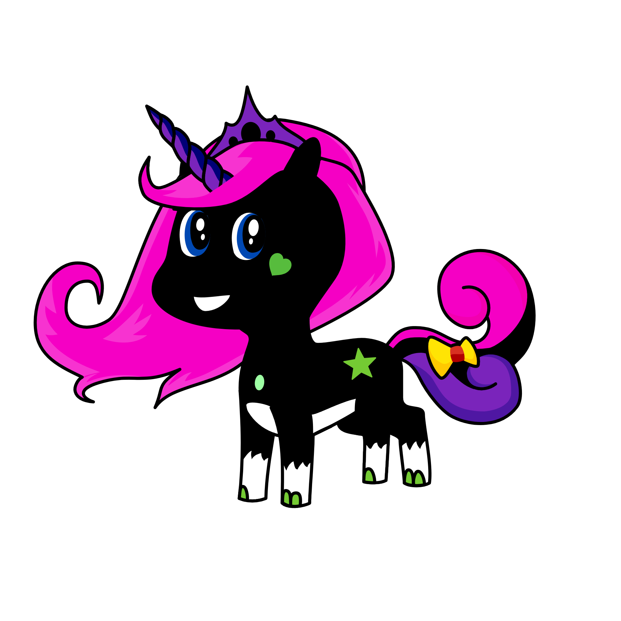 night black, the unicorn