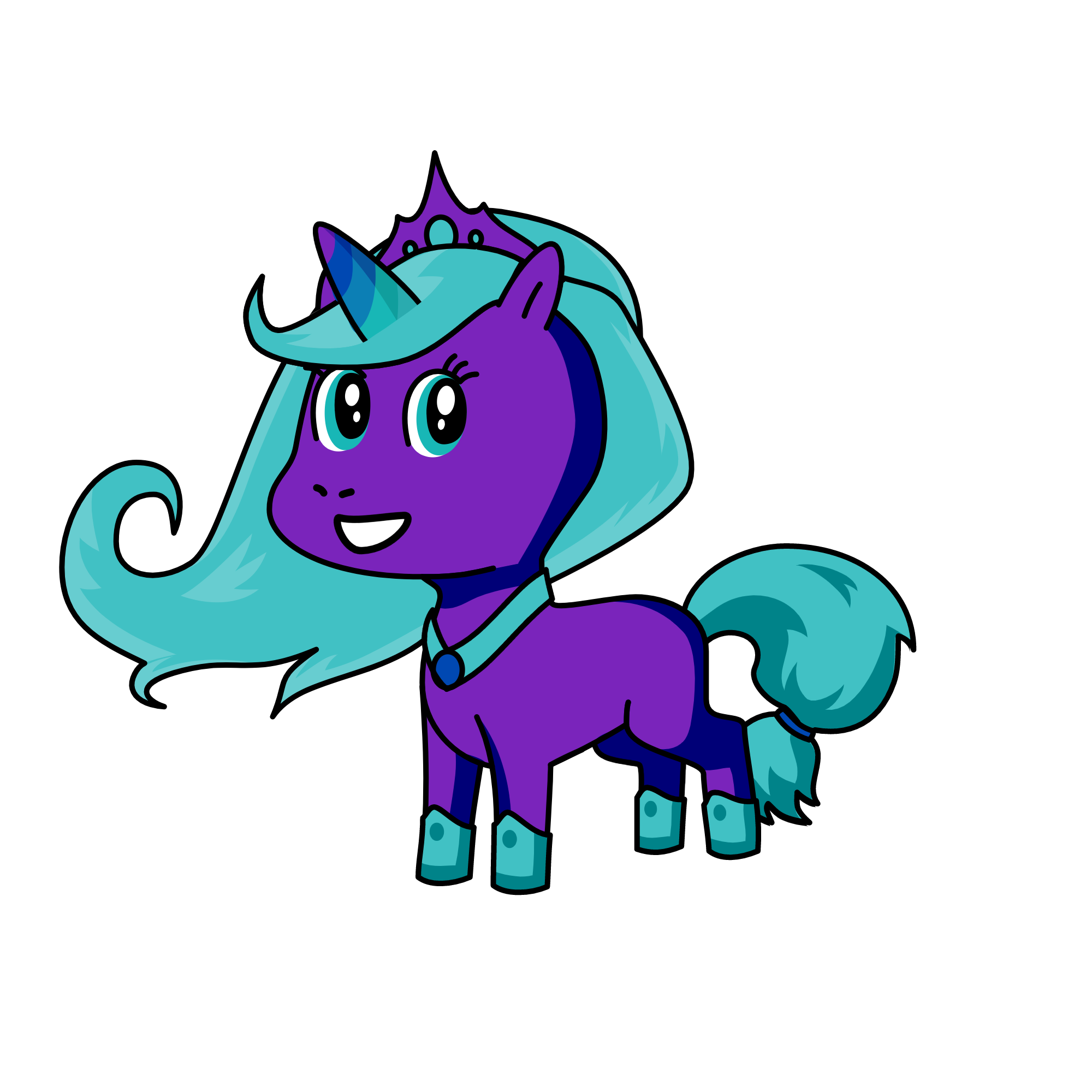 Princess Iceberg, the unicorn
