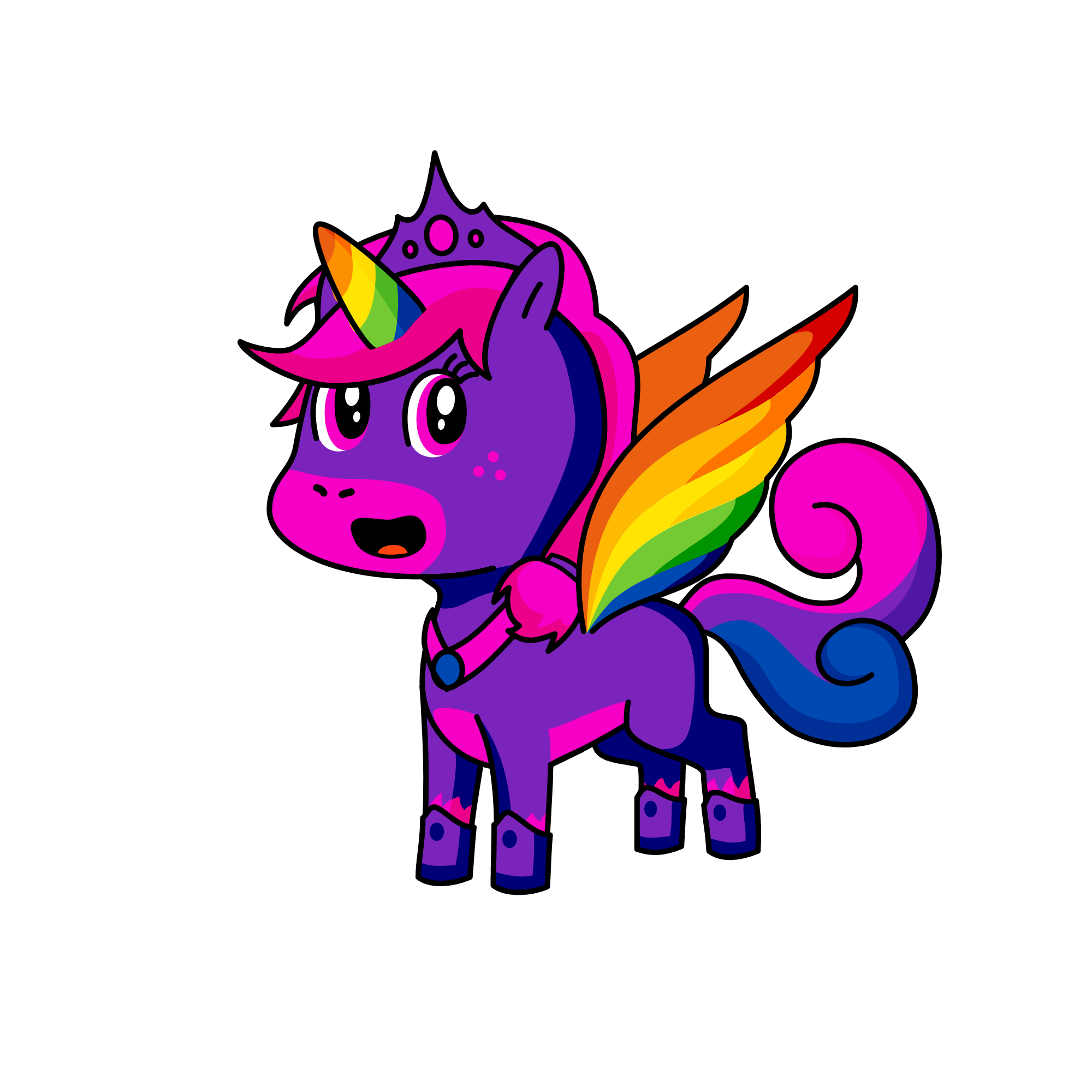 Princess Rainbow, the unicorn