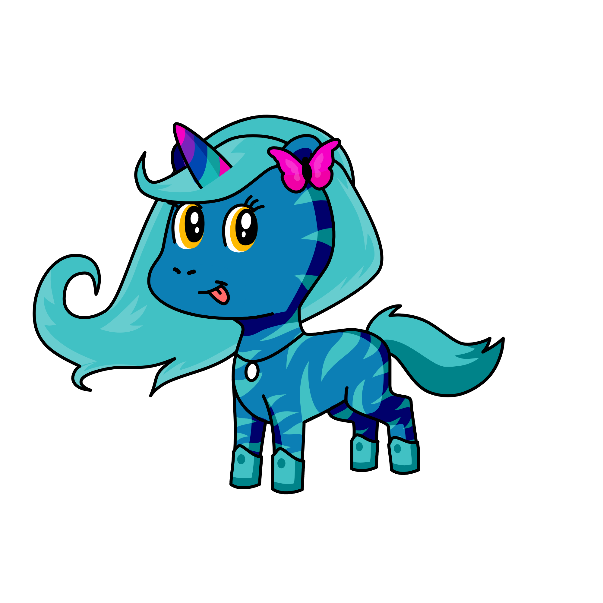 Zebbracorna, the unicorn