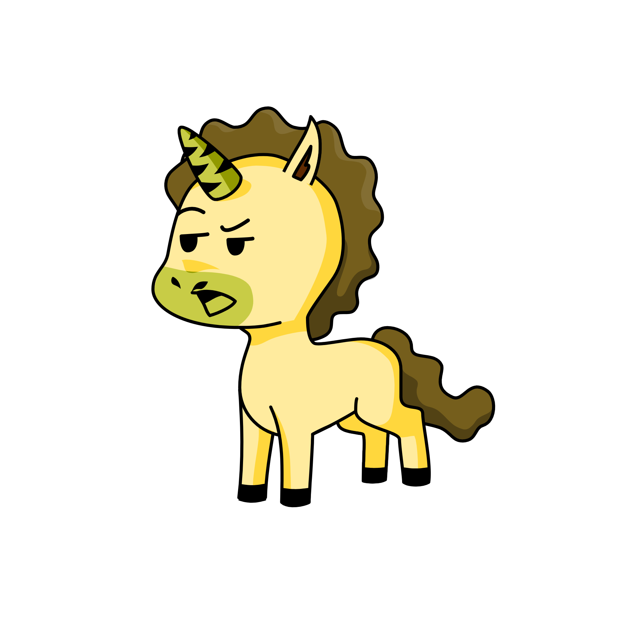 Sir Butt Cheek Poop Horn, the unicorn