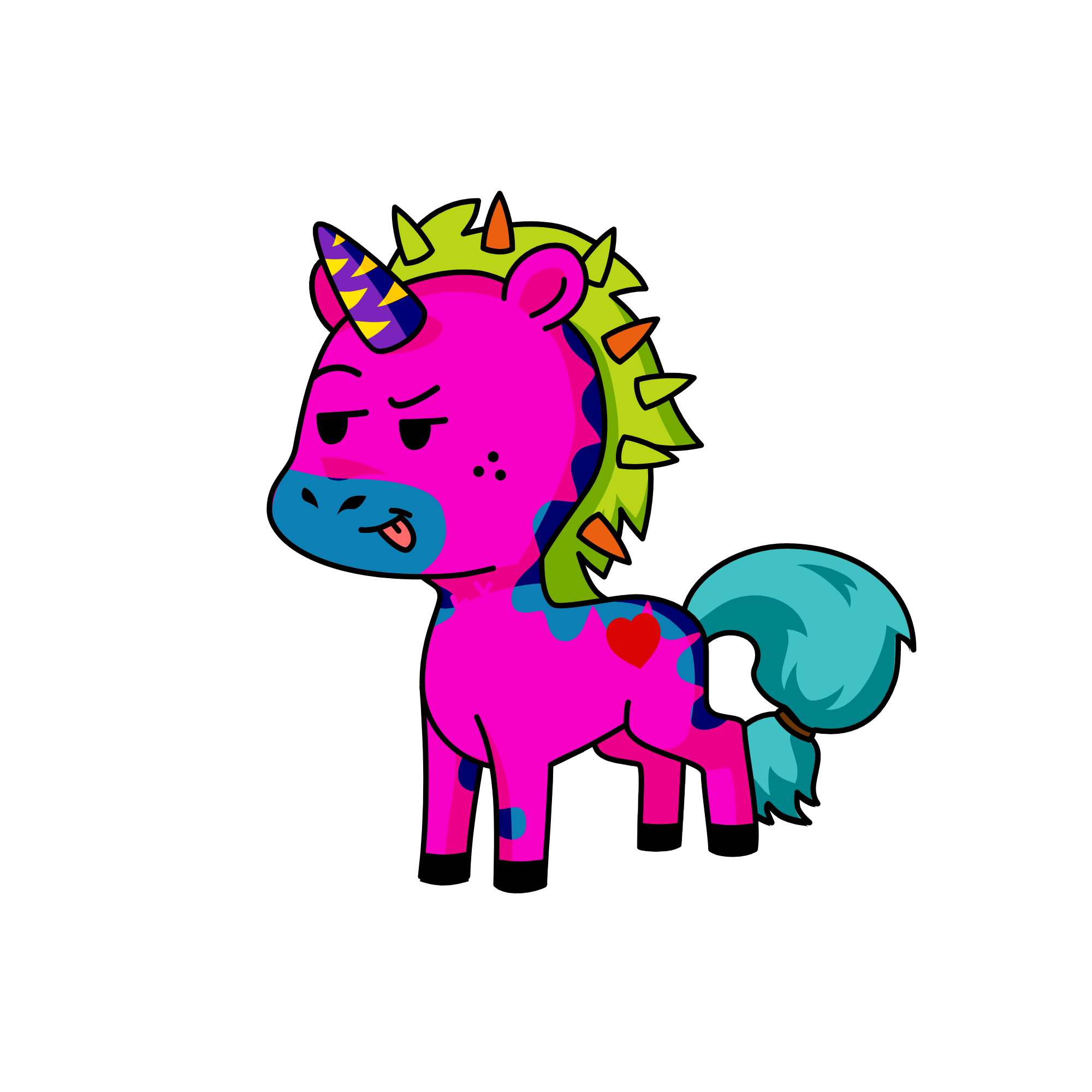 Puddle of all things purple, the unicorn