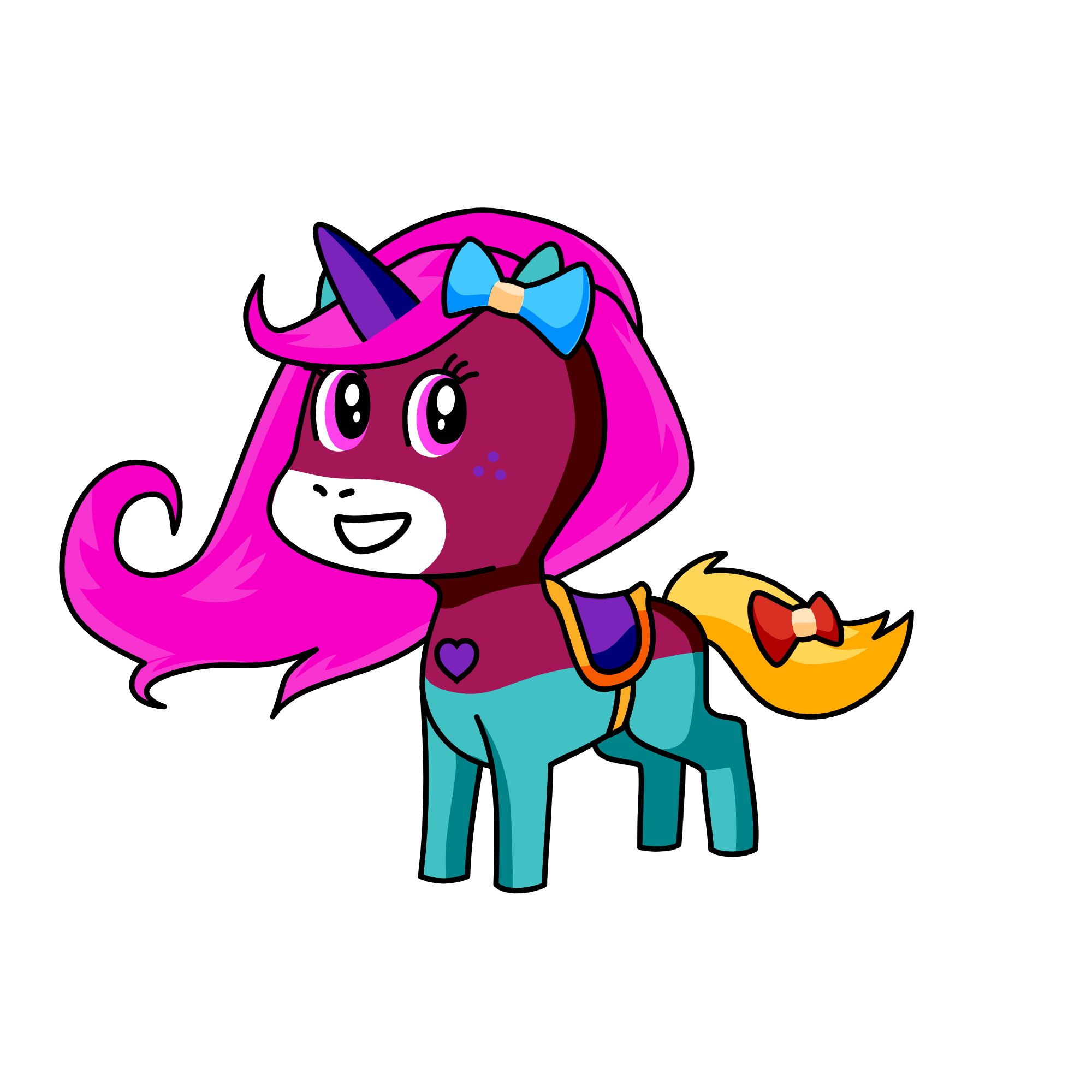 LILLY BUTT, the unicorn