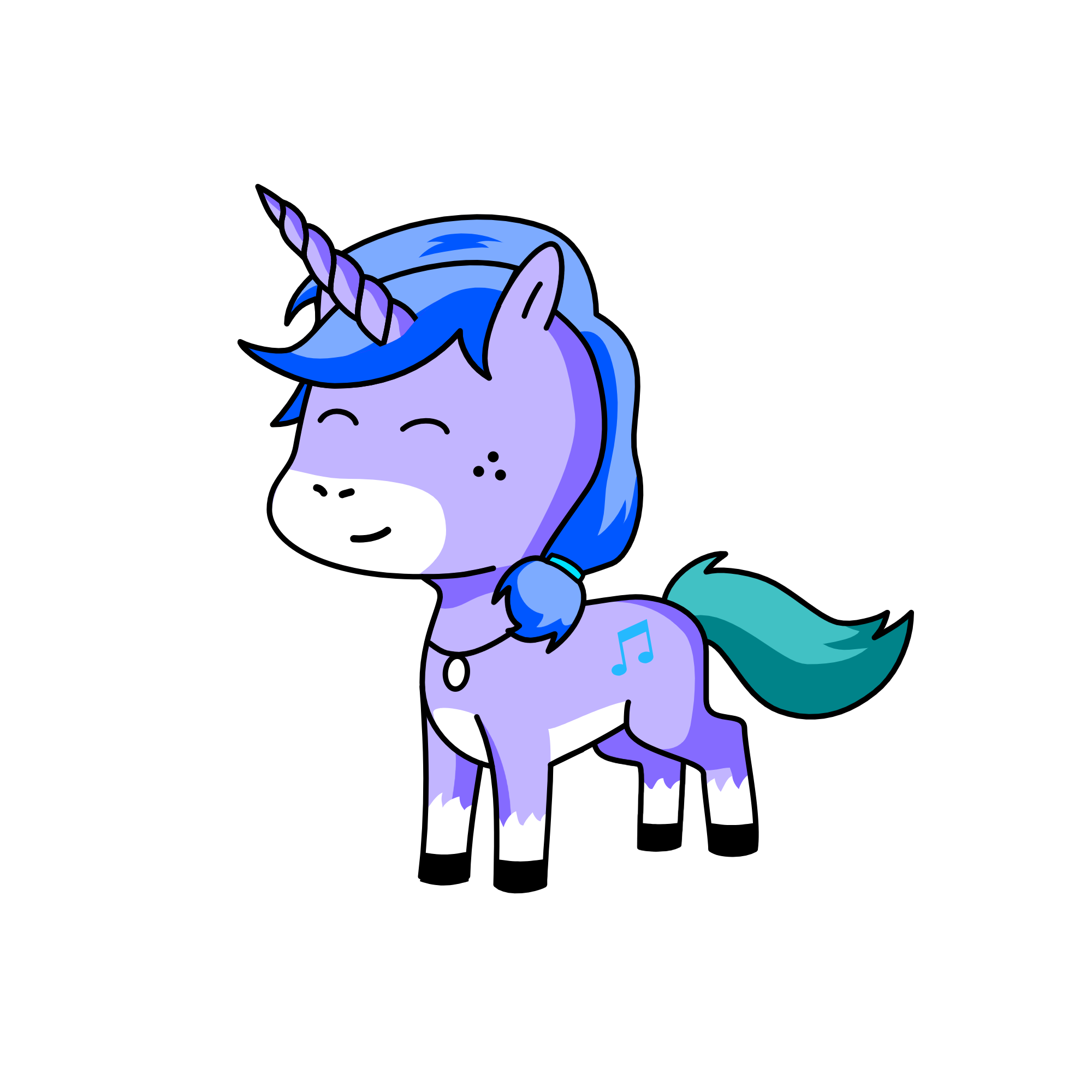Blue-icorn, the unicorn