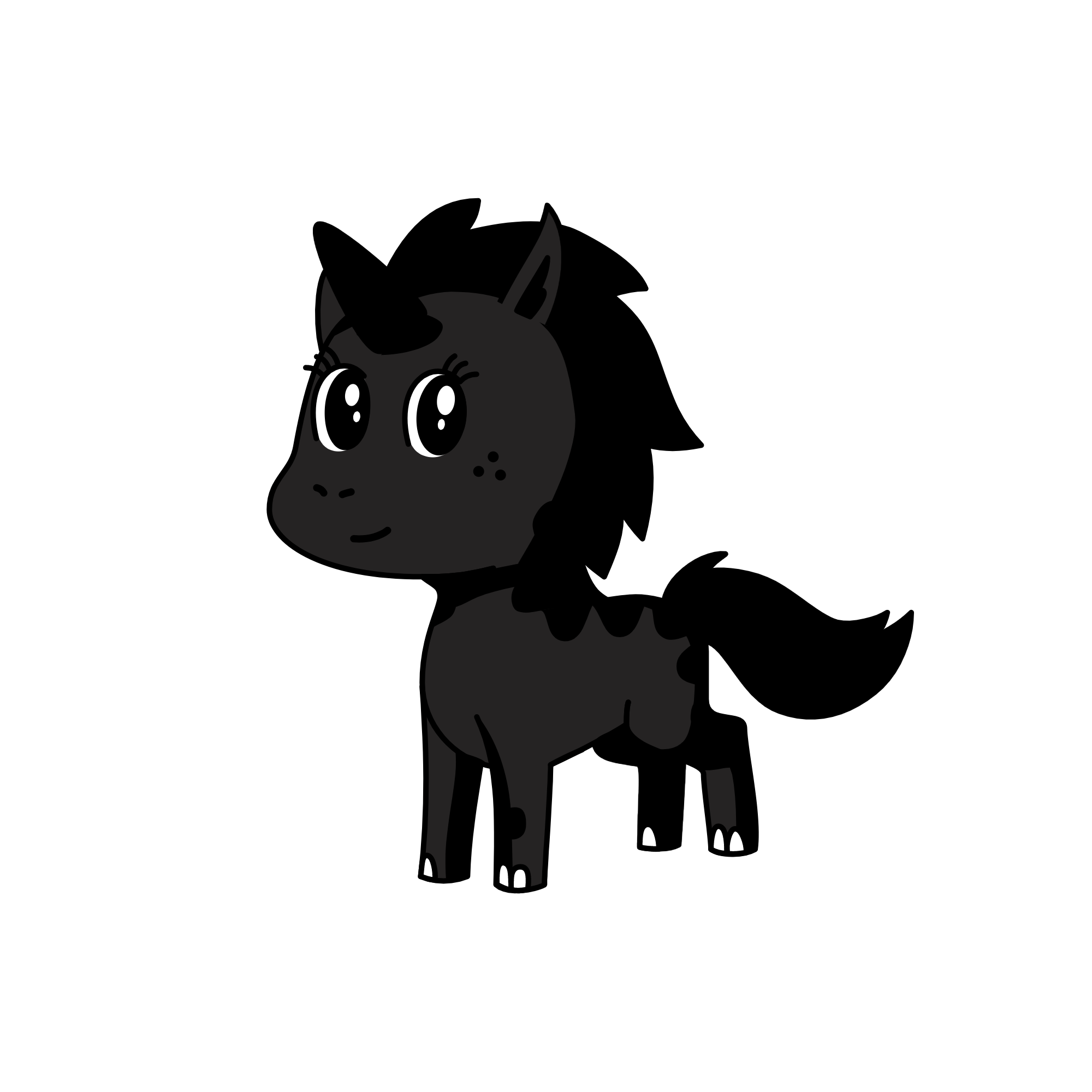mas pero mas negro XD, the unicorn