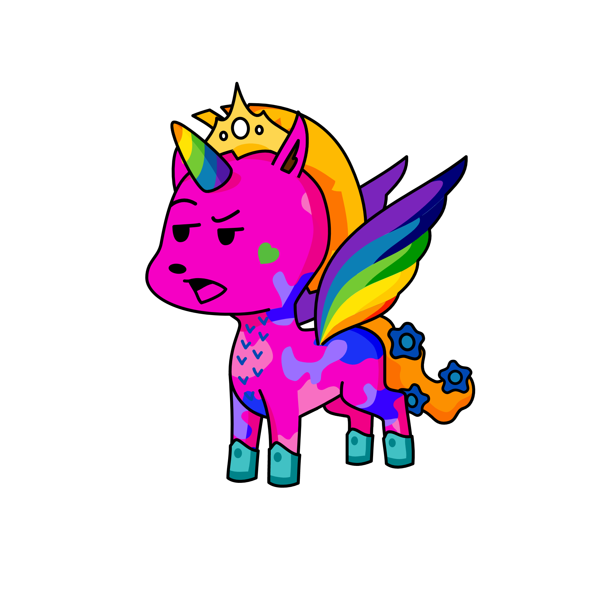 little miss crazy, the unicorn