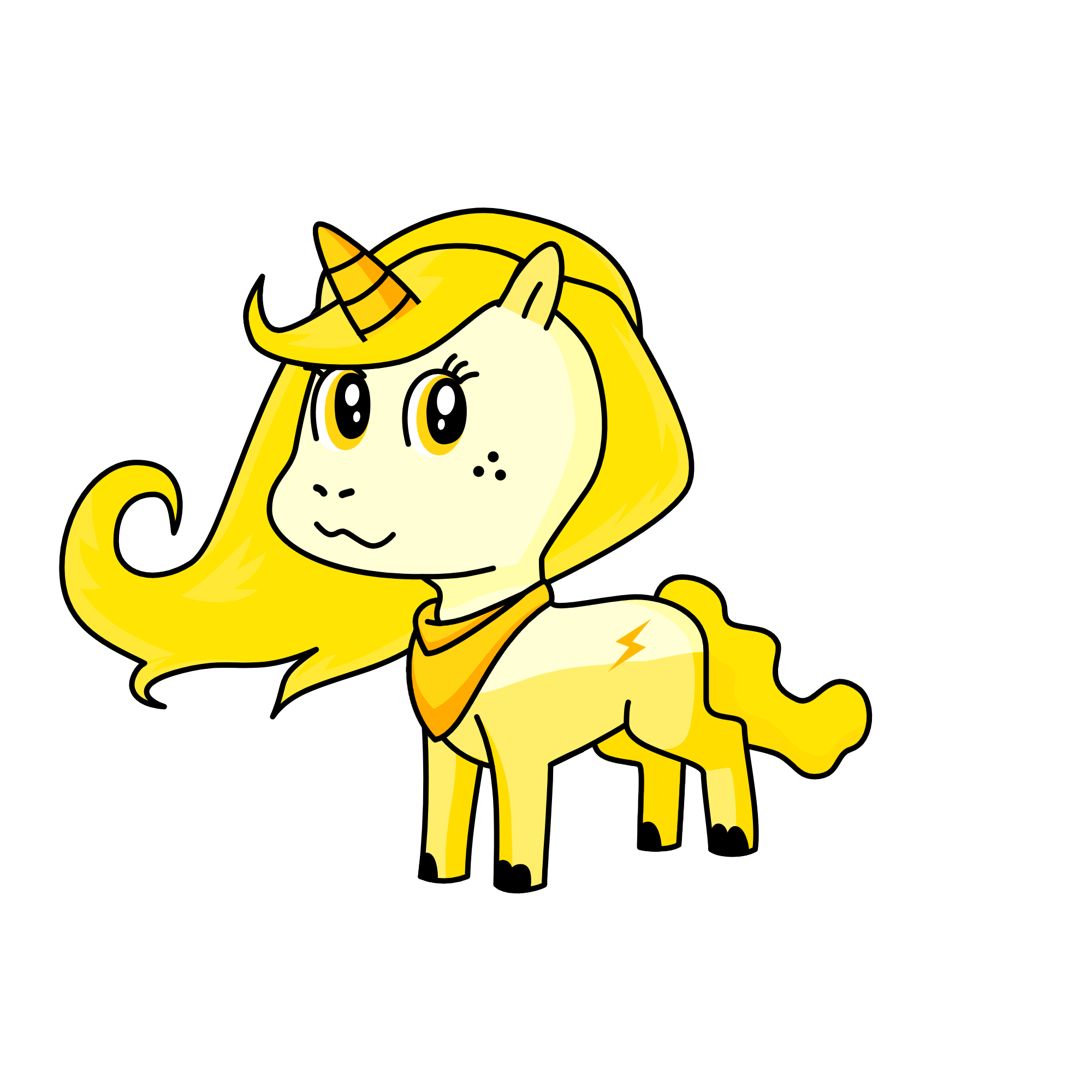 Goldie, the unicorn