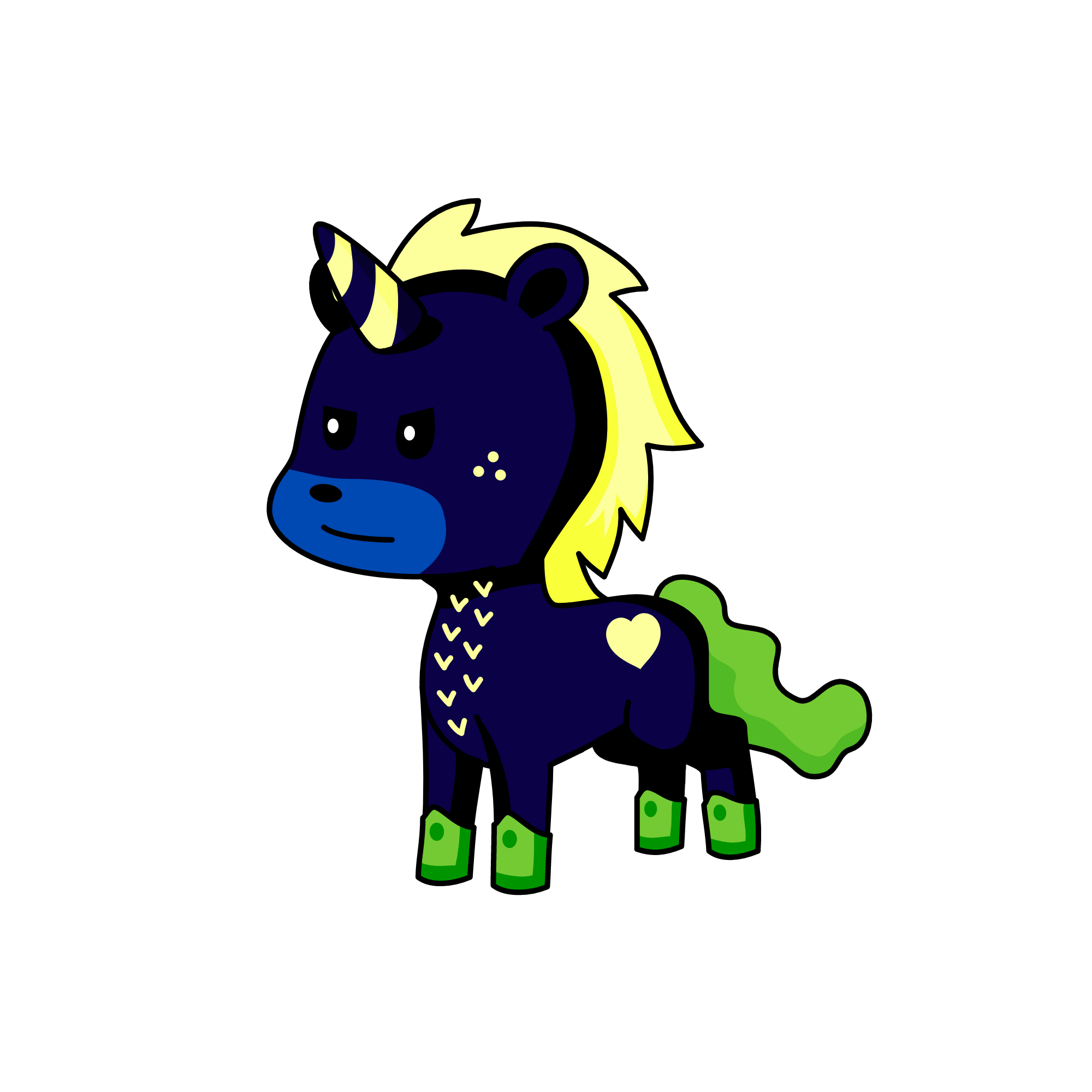 Night Unicorn, the unicorn
