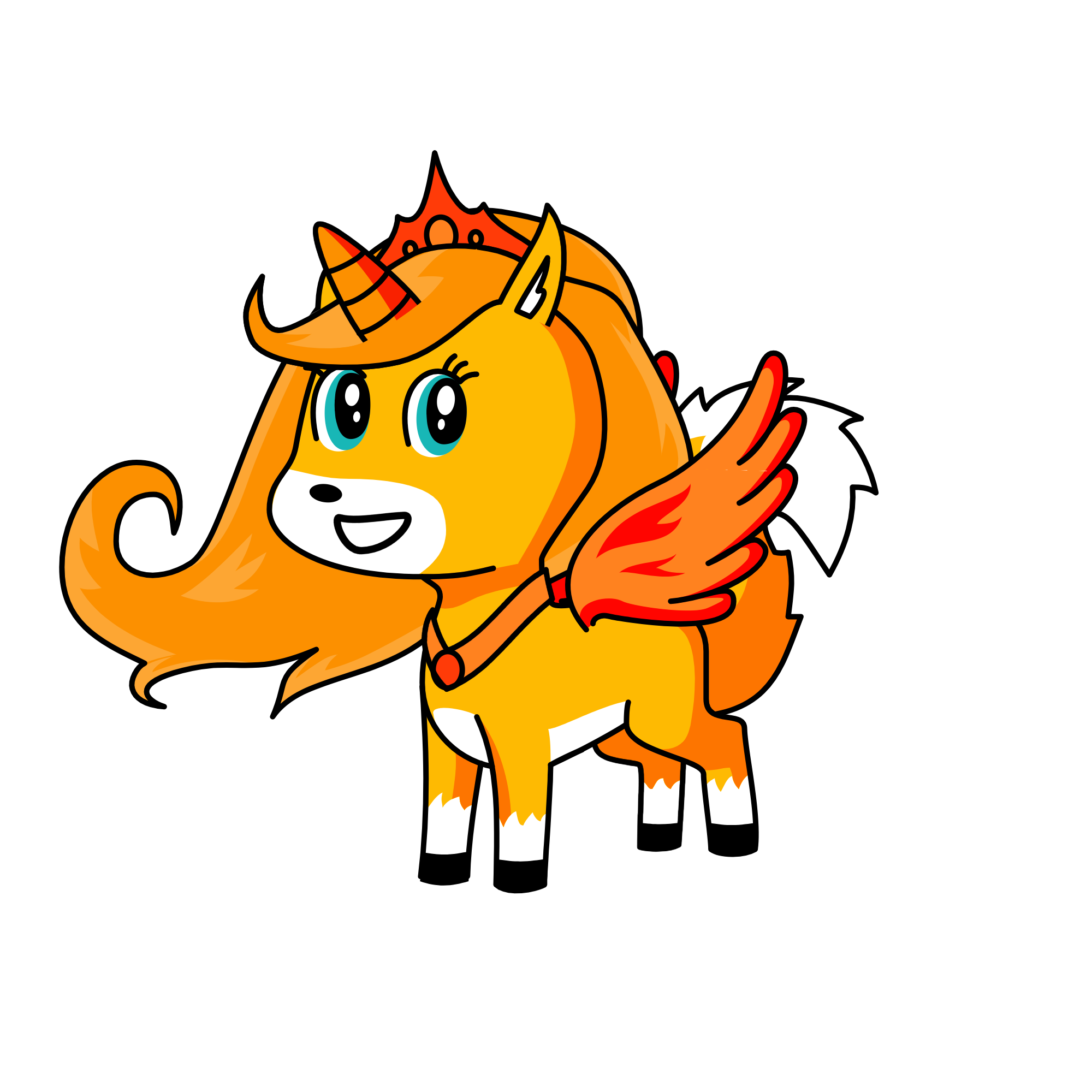 Princess Foxy, the unicorn