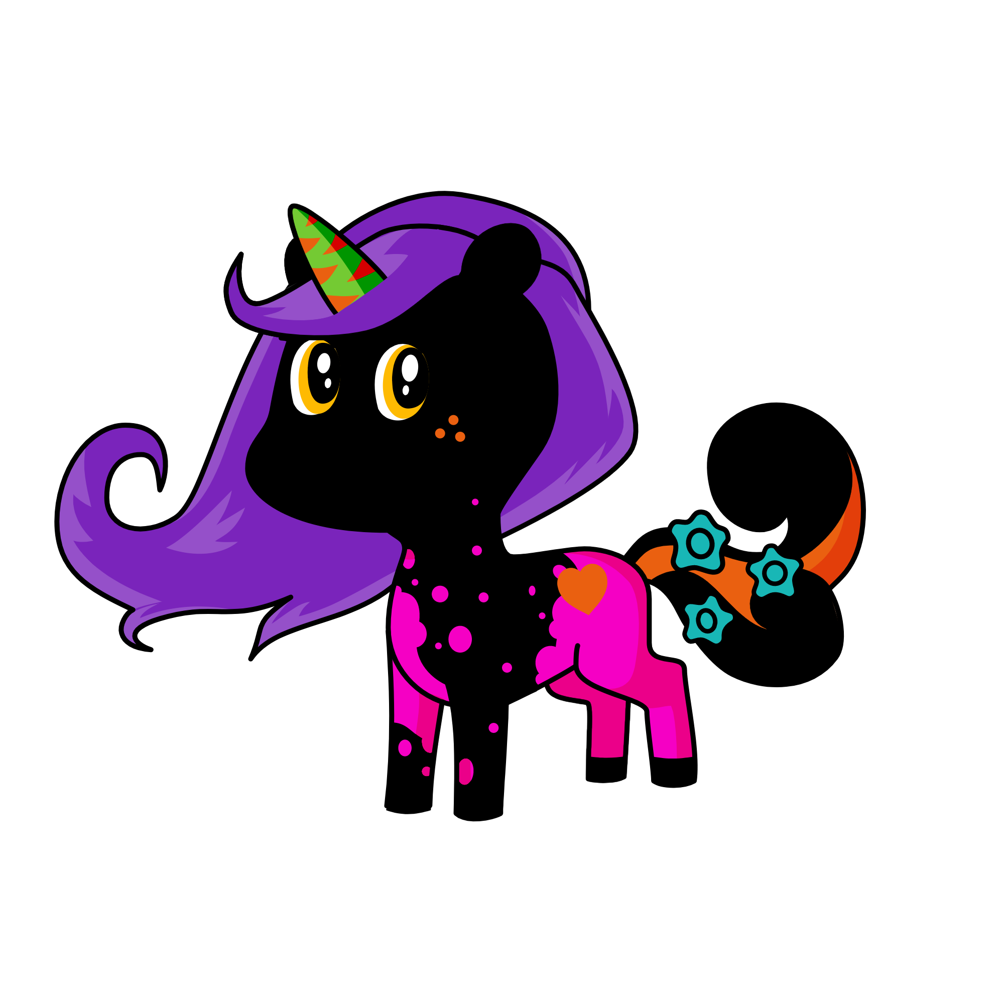 Splatterbutt Rainbowfarts, the unicorn