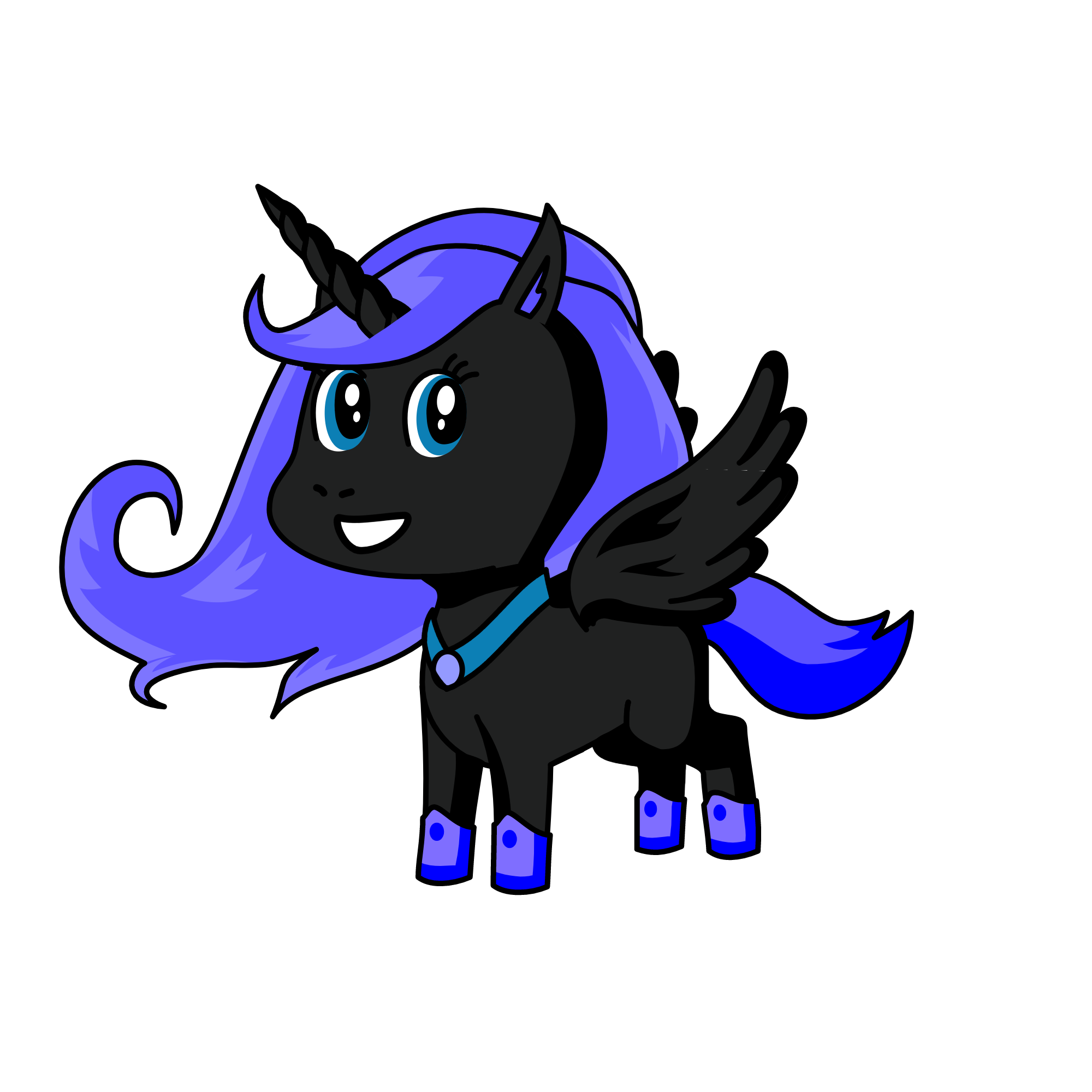 the nightmare moon, the unicorn