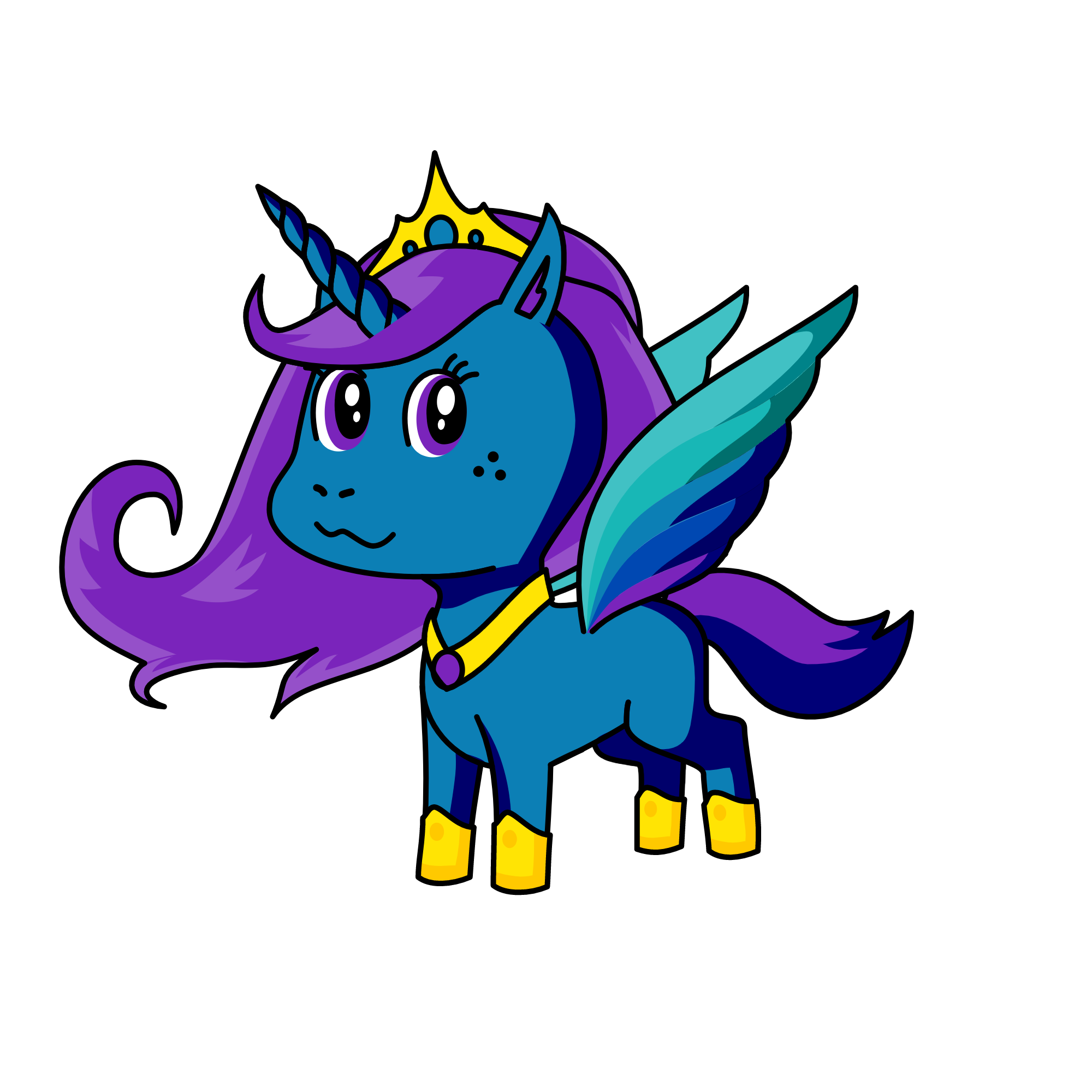 the queen, the unicorn