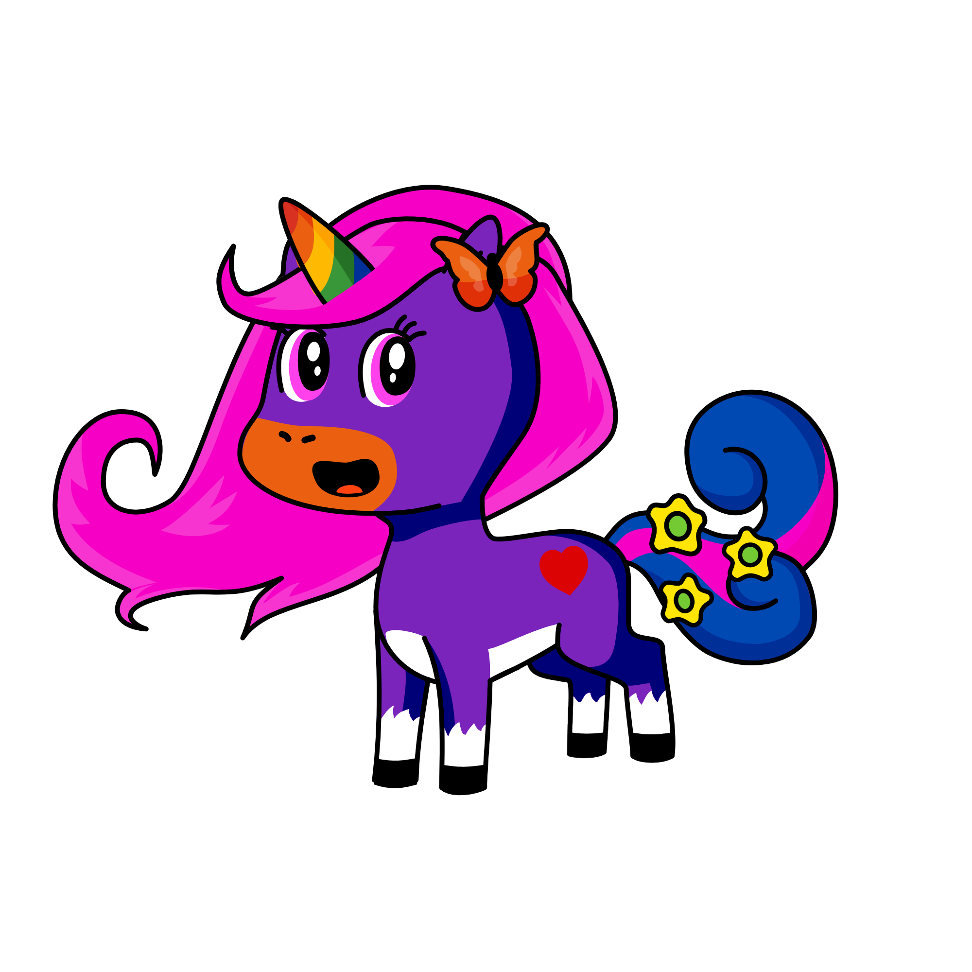 Mrs Morrs, the unicorn