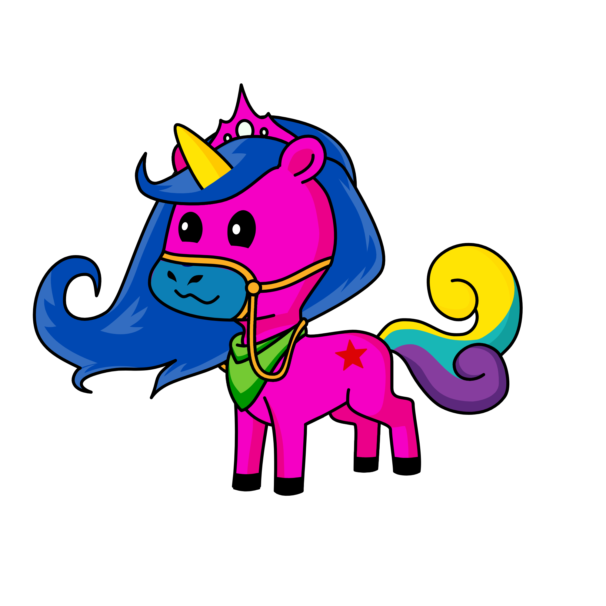 Rapunzel, the unicorn