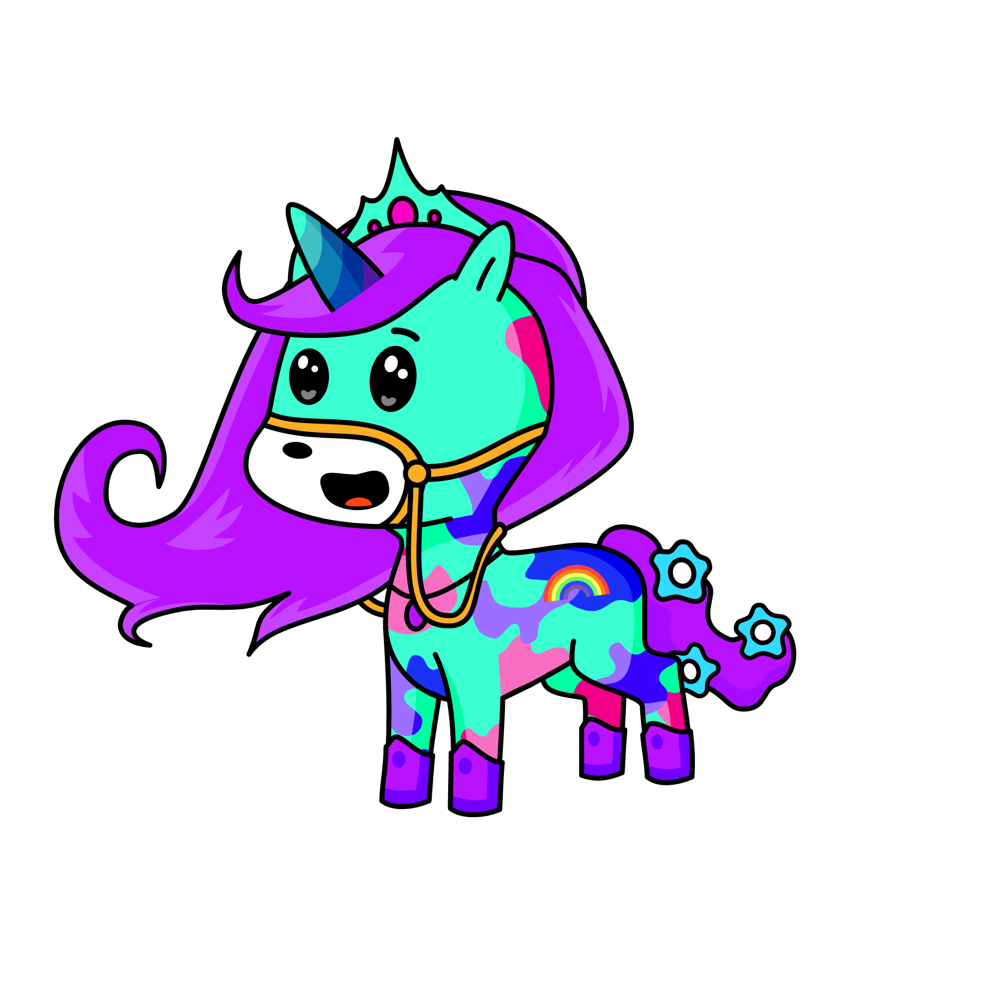 ally ally puggy, the unicorn