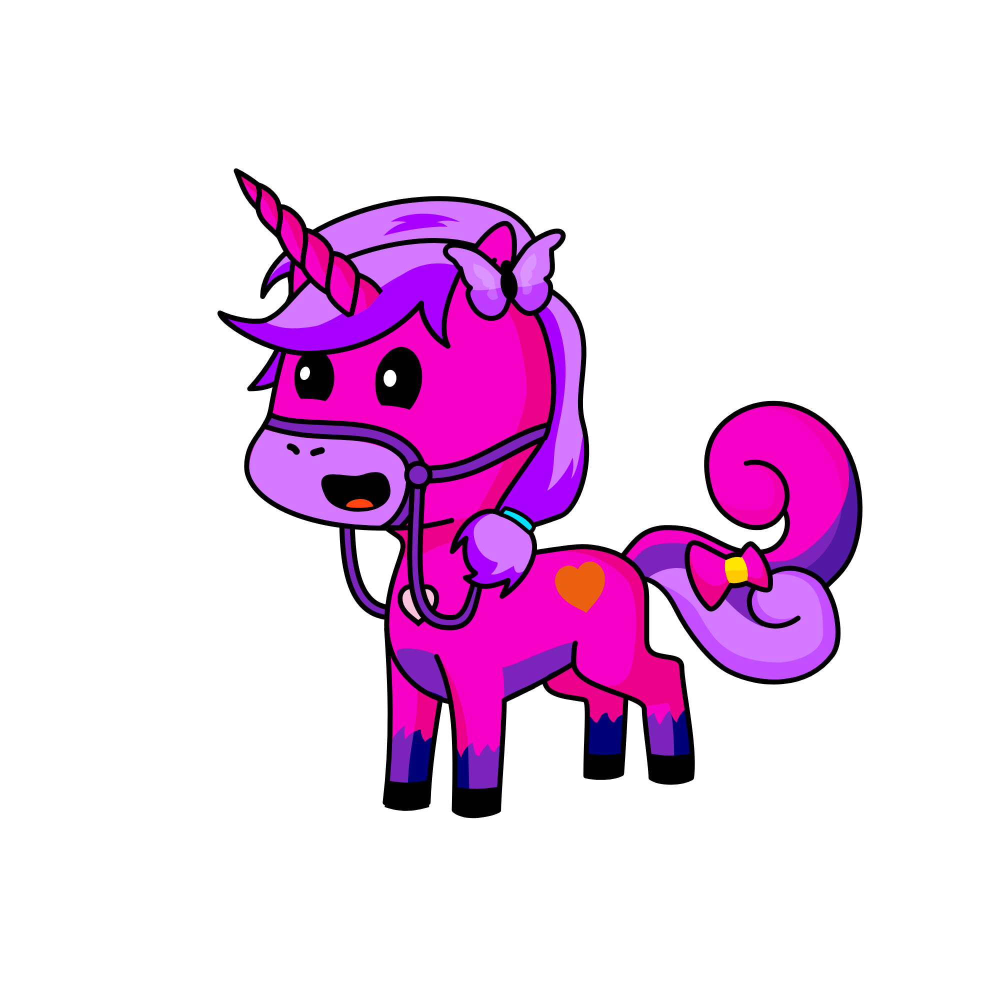 fashion pinky, the unicorn