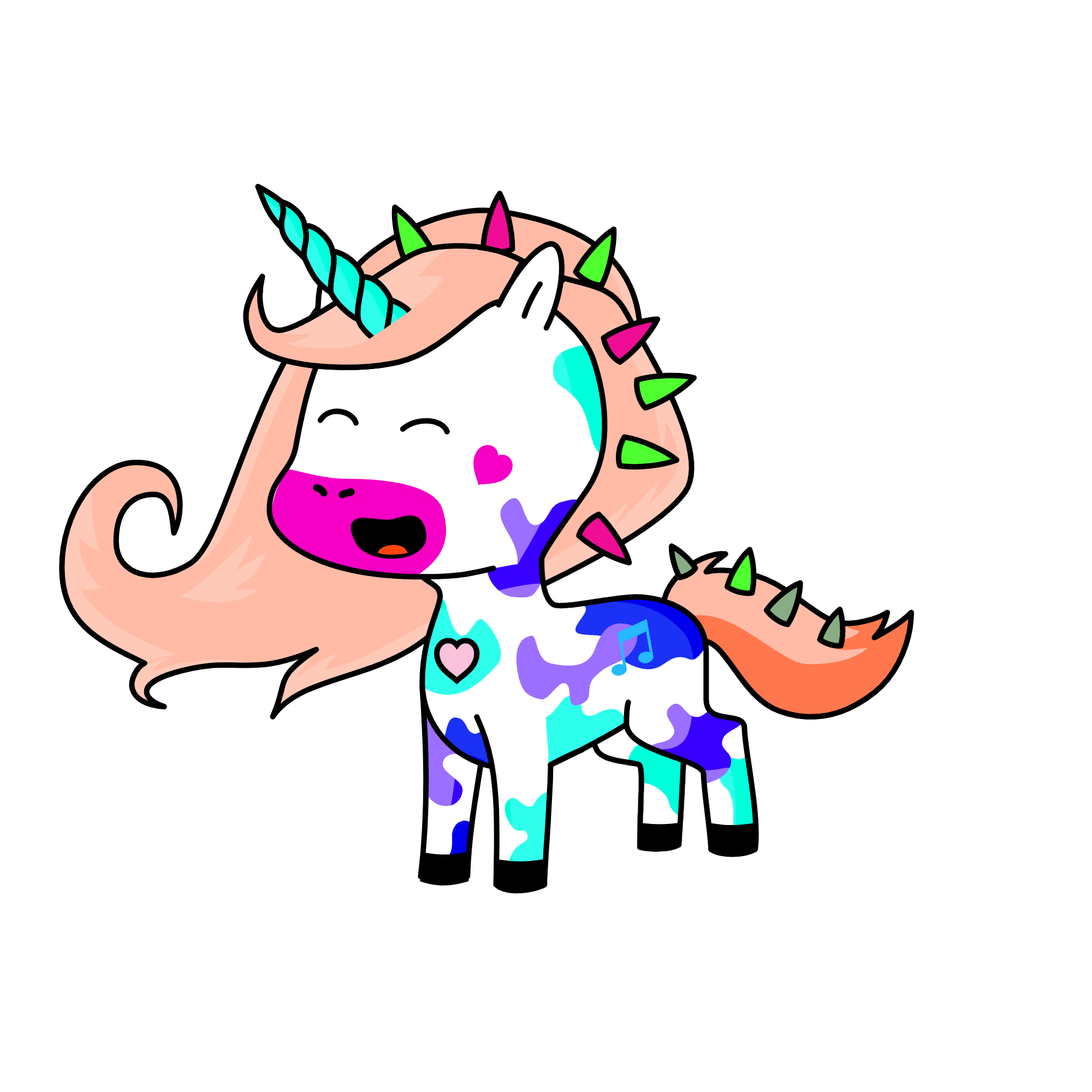 Happy, the unicorn