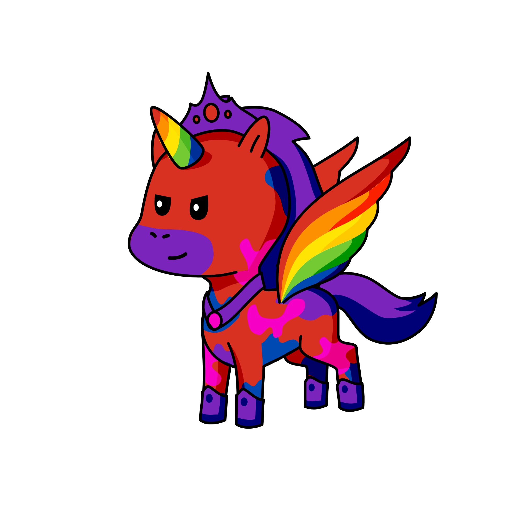 Prince Rainbow, the unicorn