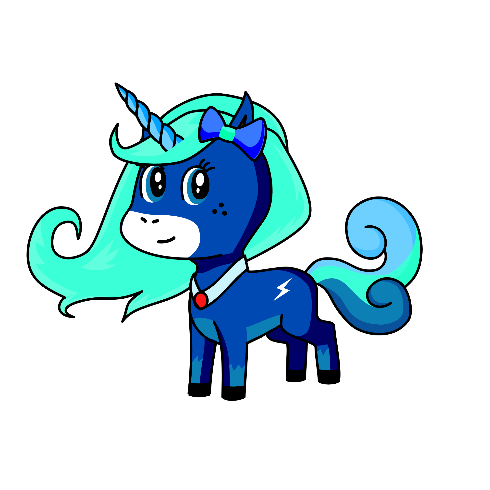 snowy , the unicorn