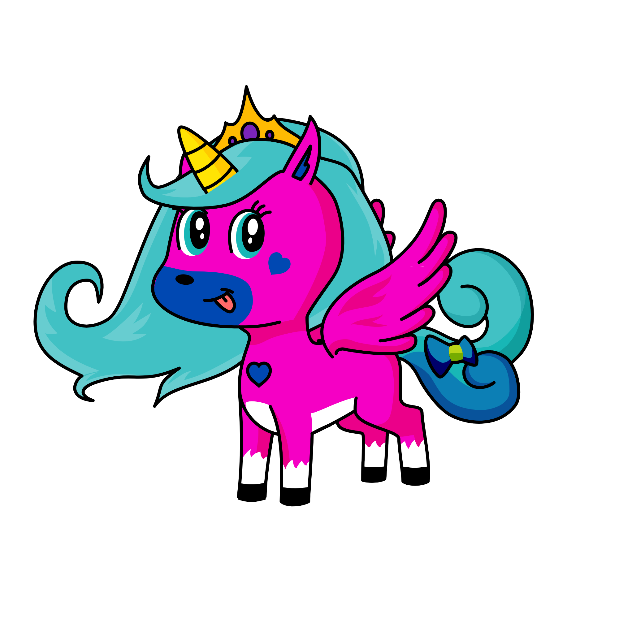 Princess Cloudheart, the unicorn