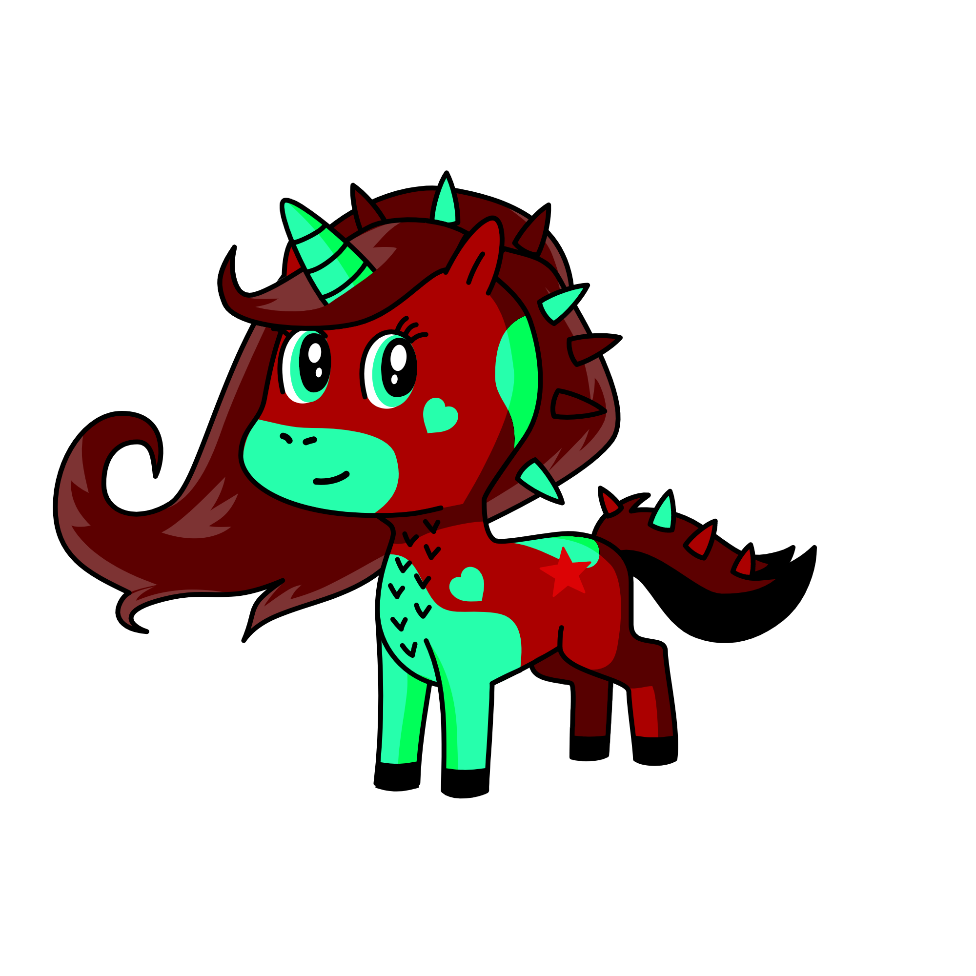 Minty Choco, the unicorn