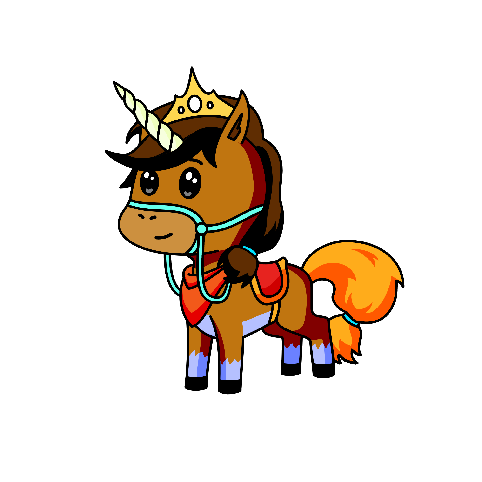 Gold, the unicorn