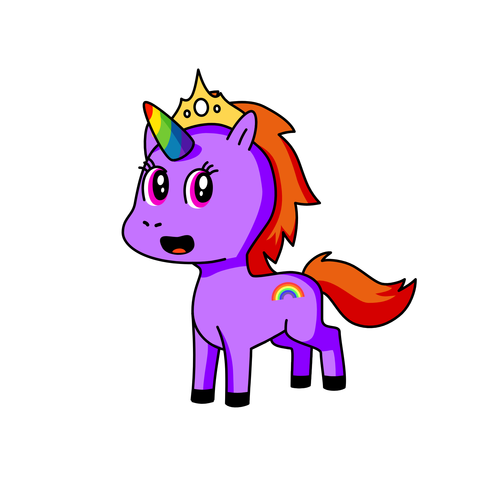 Cornify Original Unicorn, the unicorn