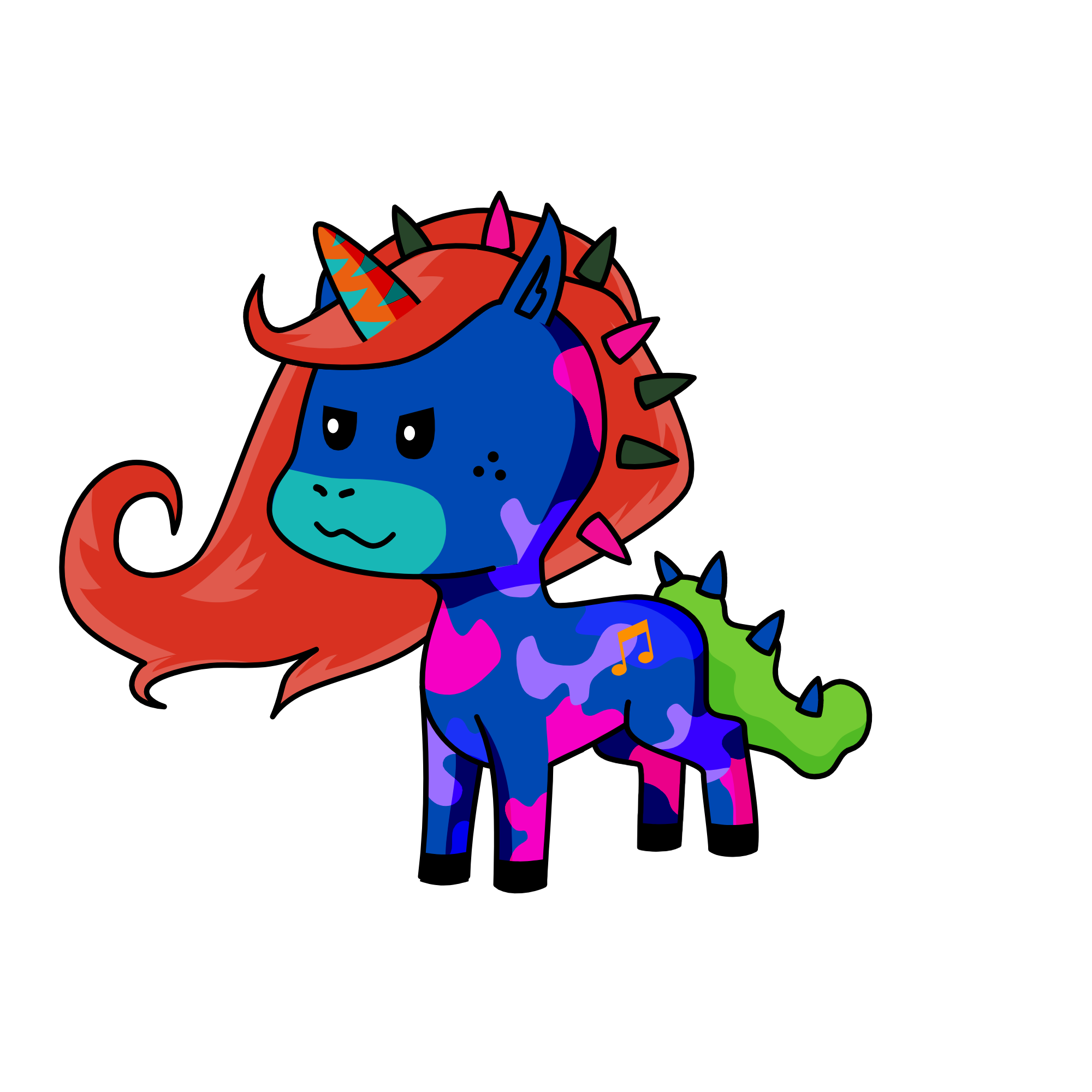 Ruda(es una chica), the unicorn