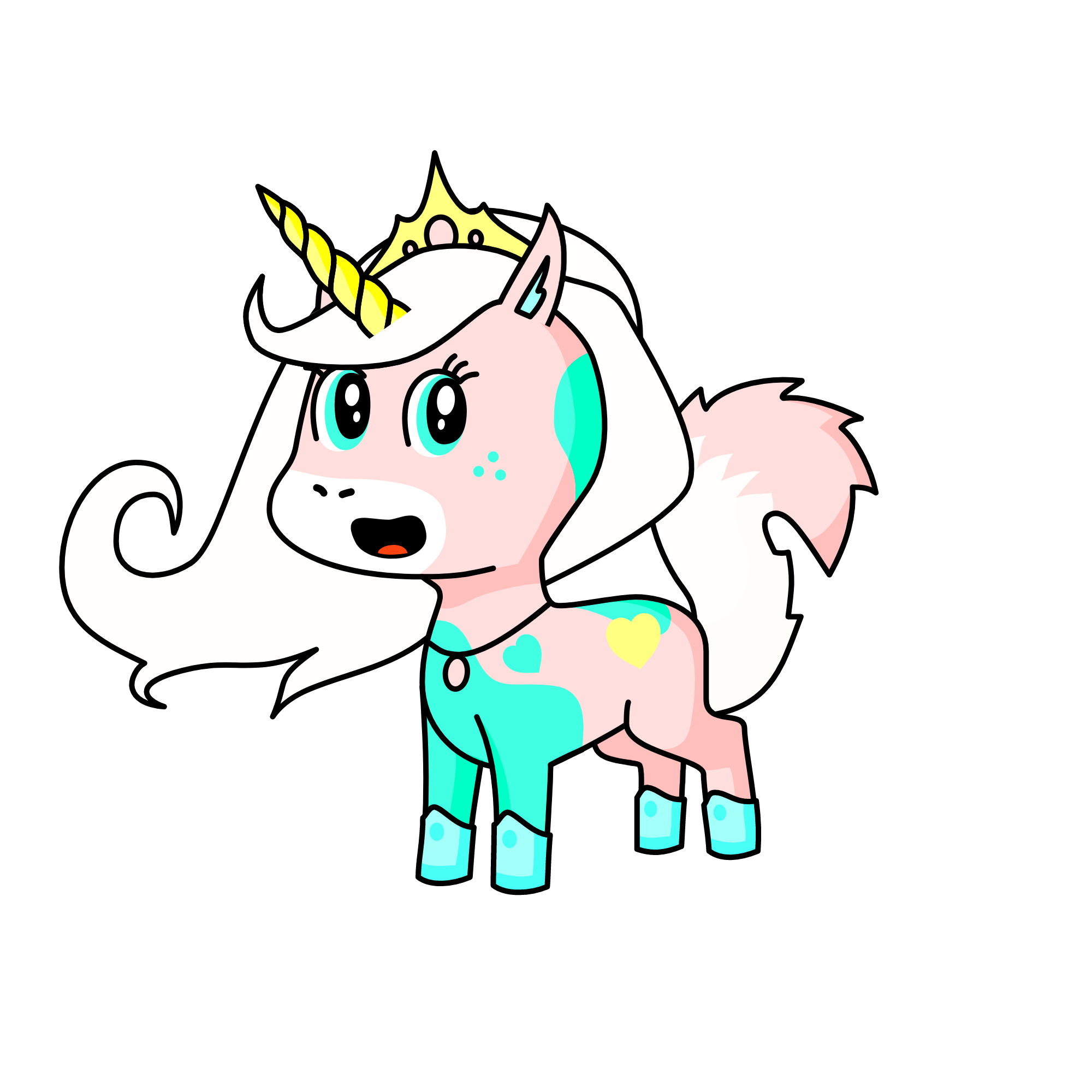 pastel , the unicorn