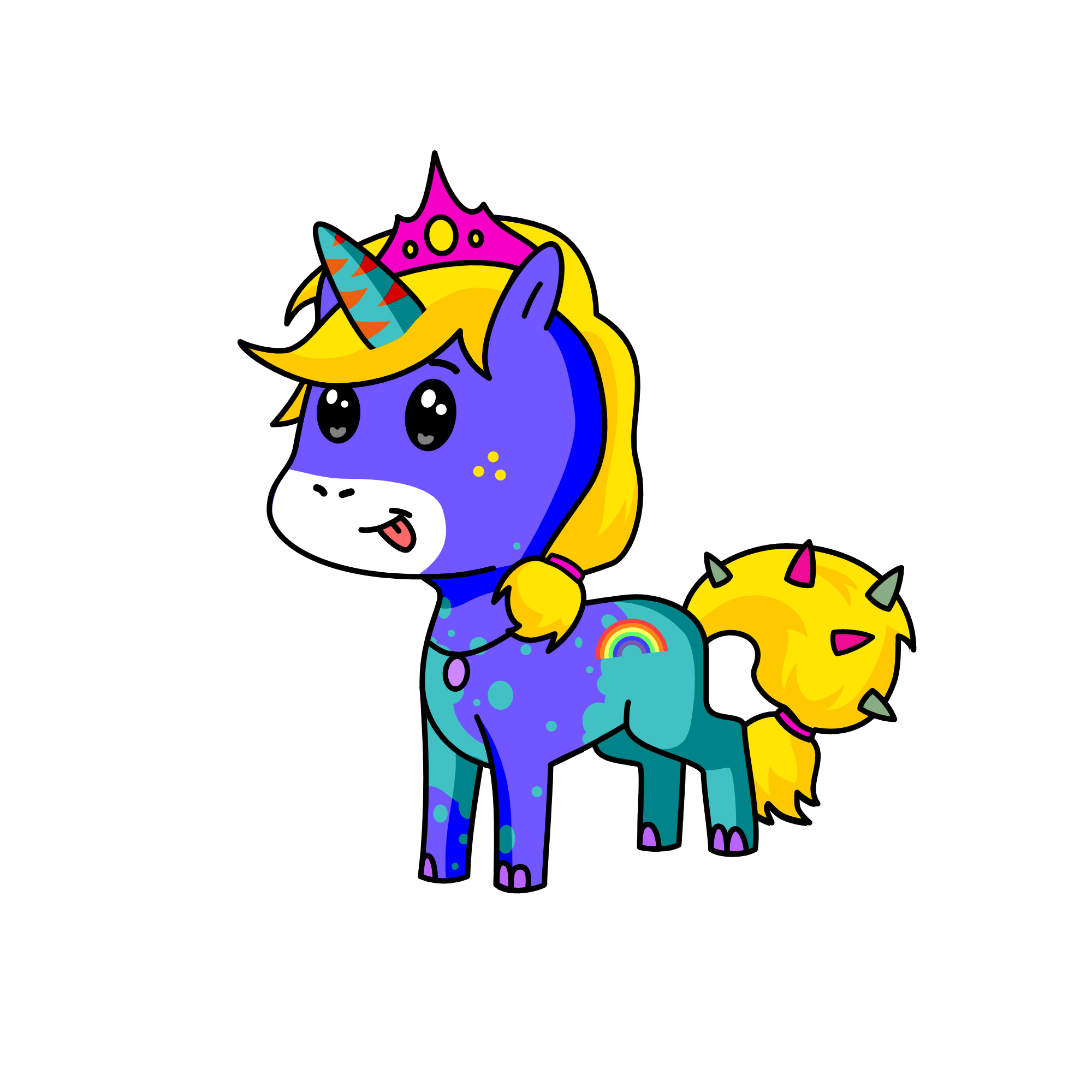 Royal Rainbow, the unicorn