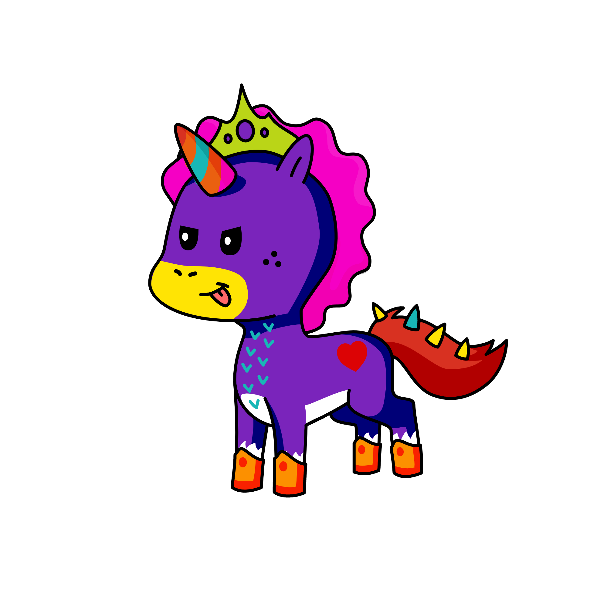 invisa has the power of invibillty, the unicorn