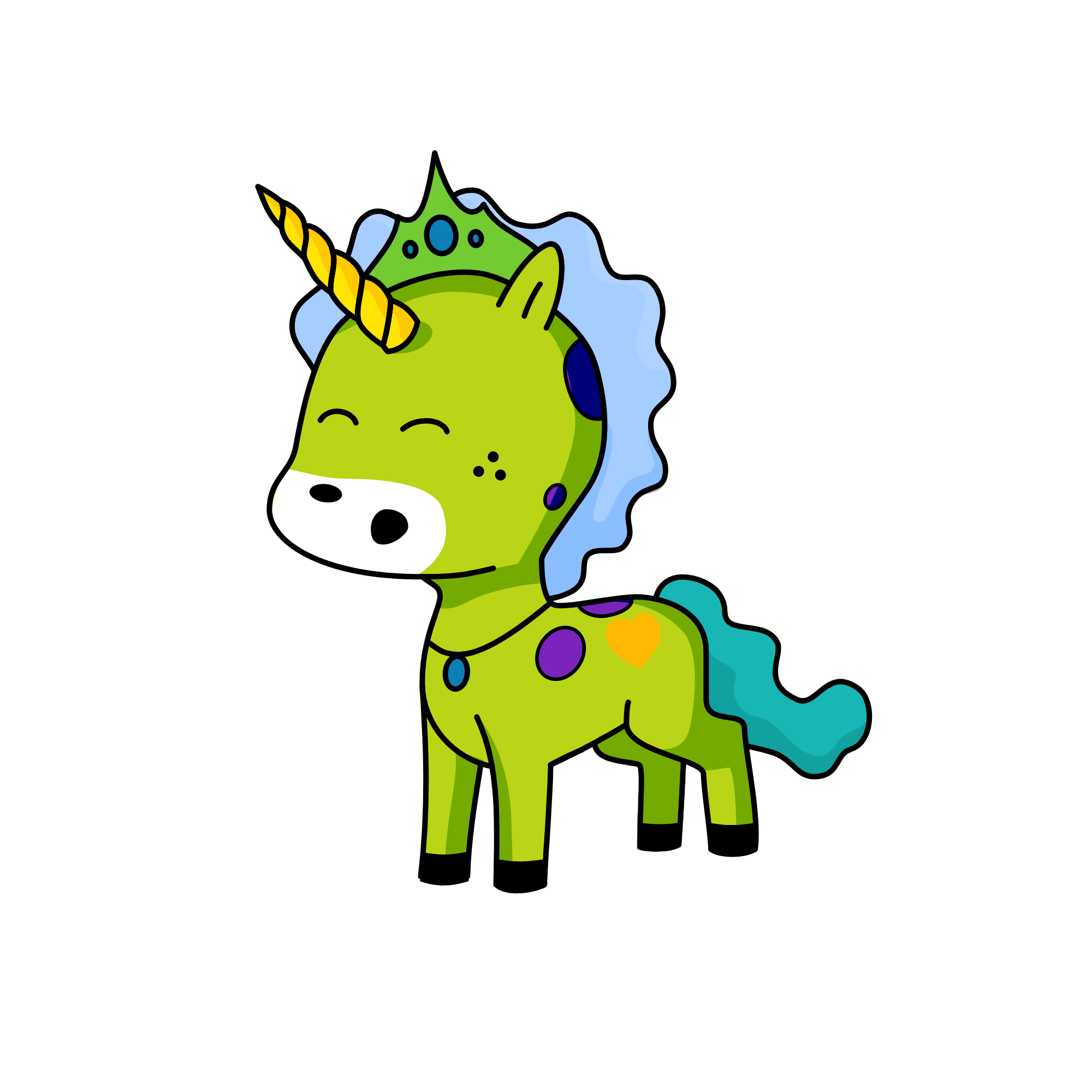 Glowy, the unicorn