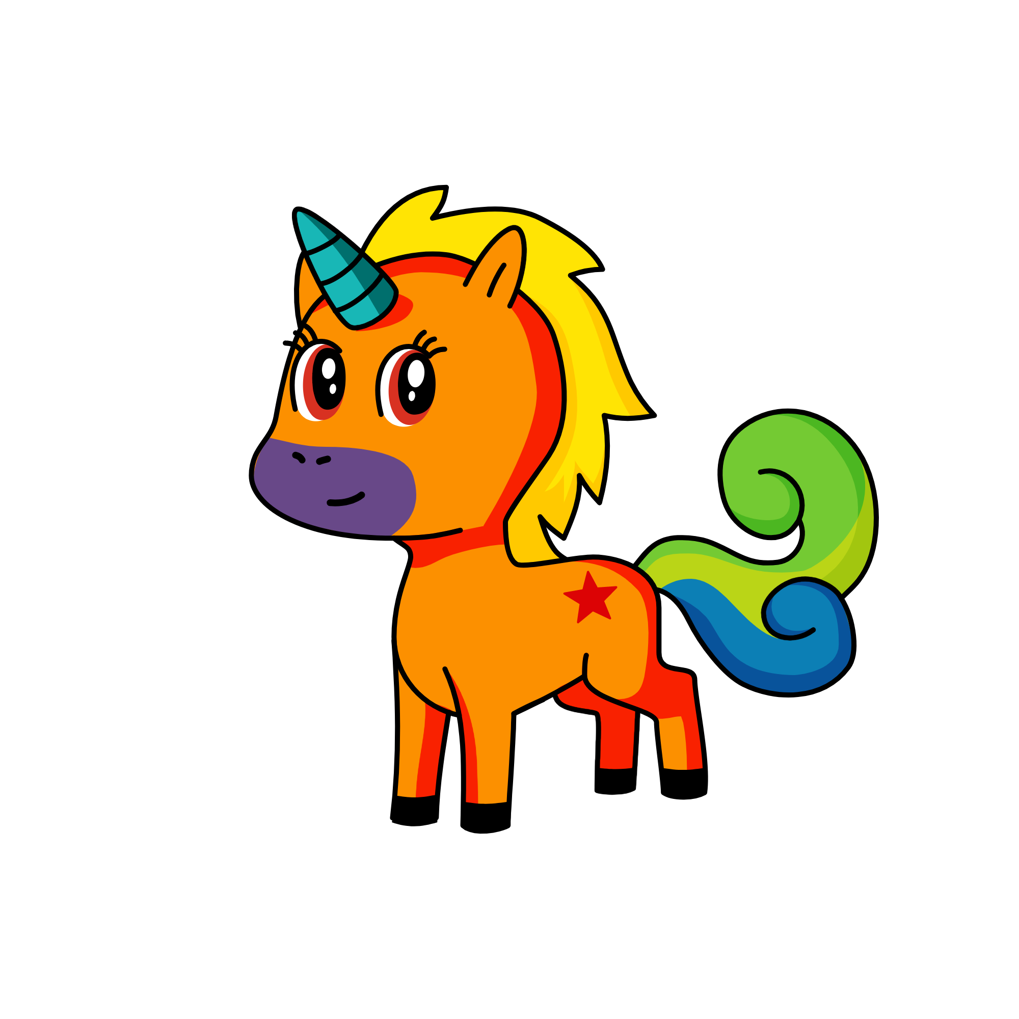 RAINBOW, the unicorn