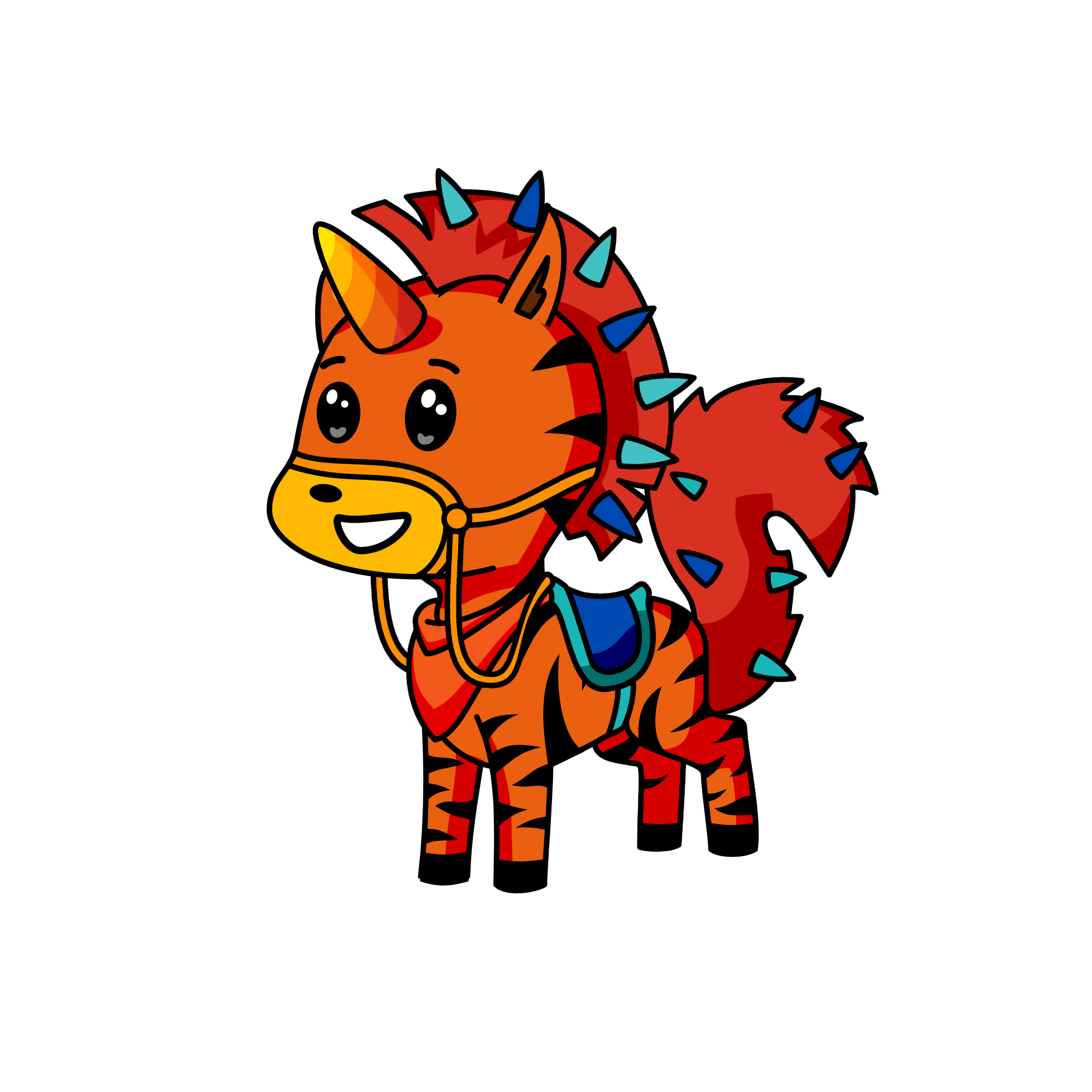 Red, the unicorn